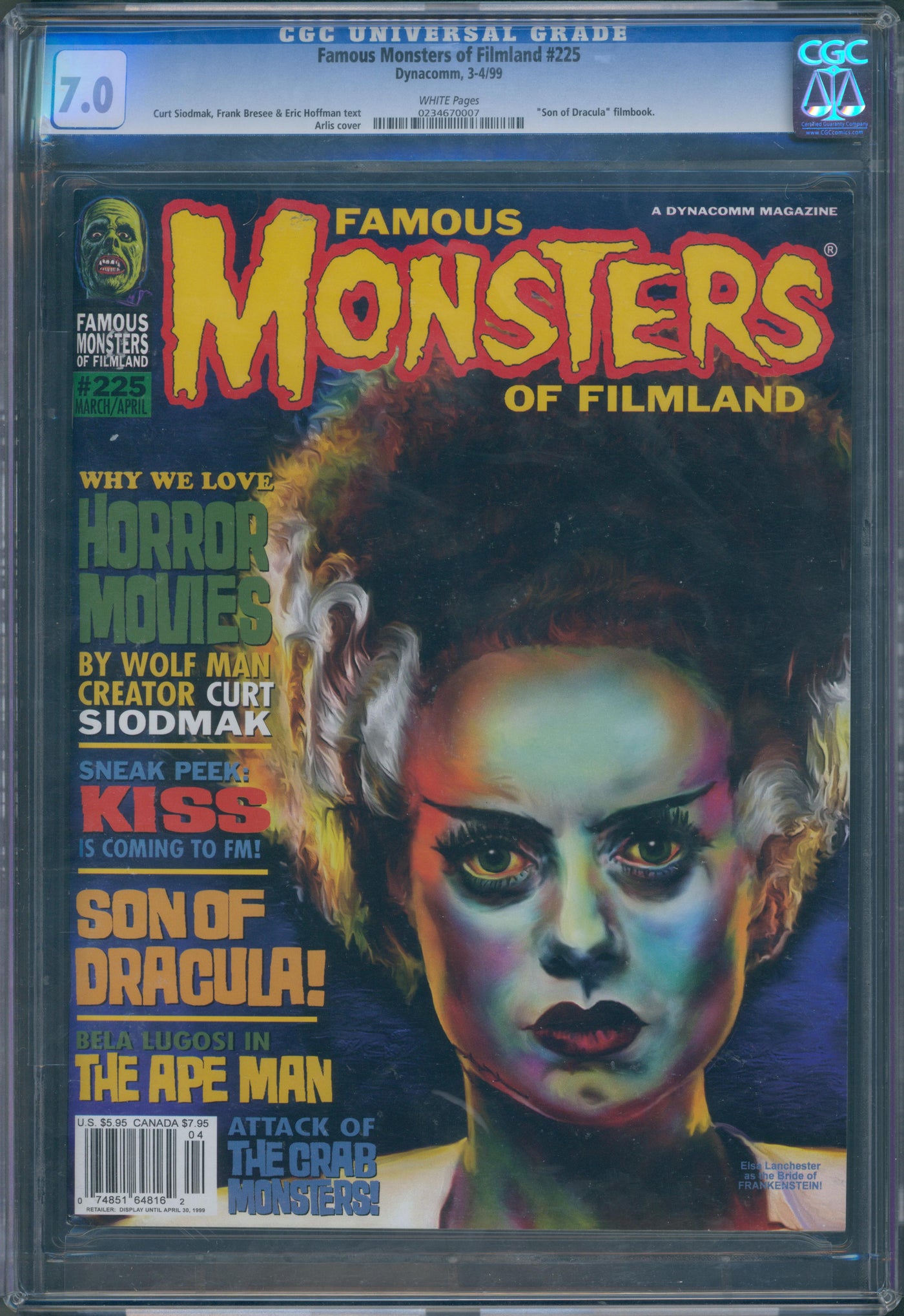 Famous Monsters of Filmland #225 CGC 7.0