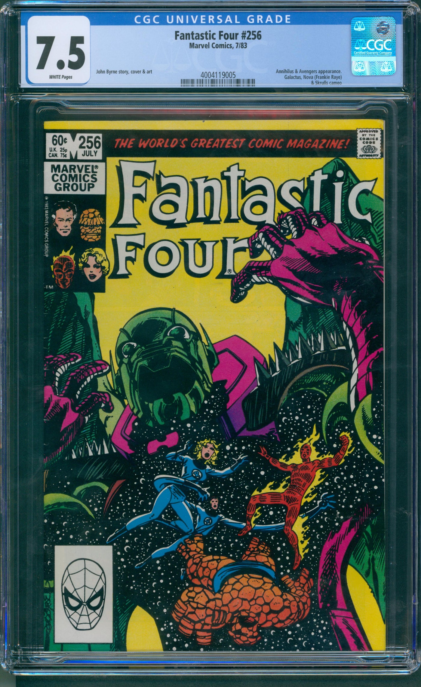 Fantastic Four #256 CGC 7.5