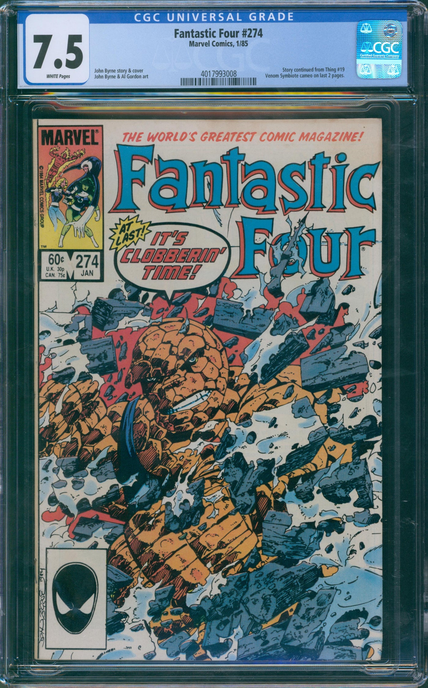 Fantastic Four #274 CGC 7.5