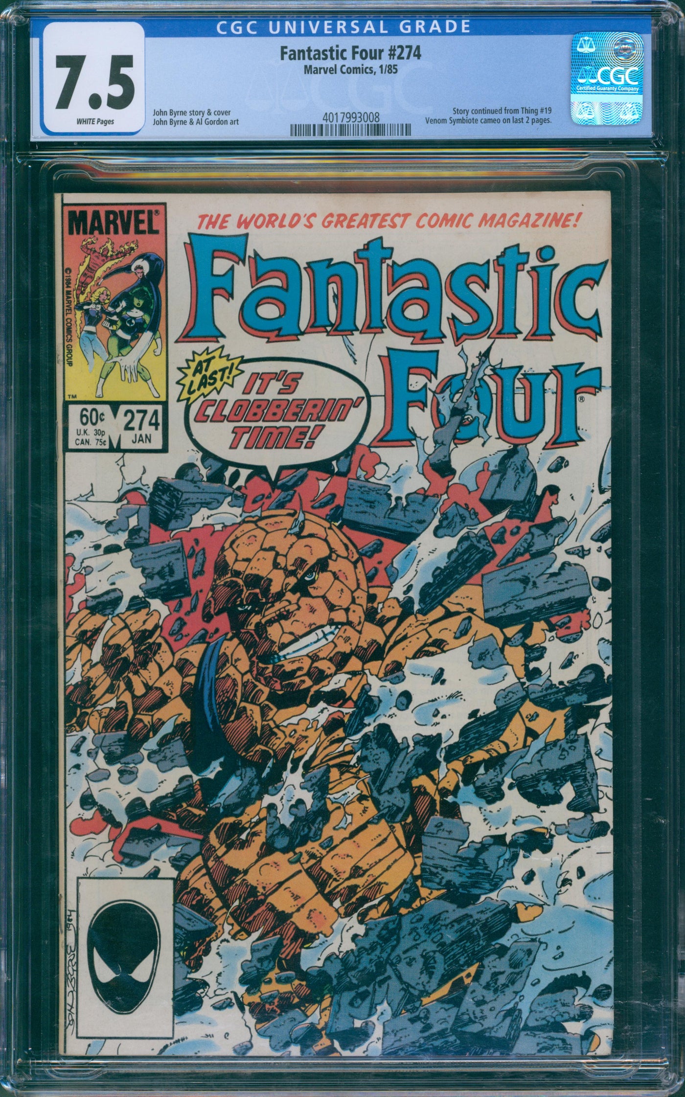 Fantastic four #274 CGC 7.5