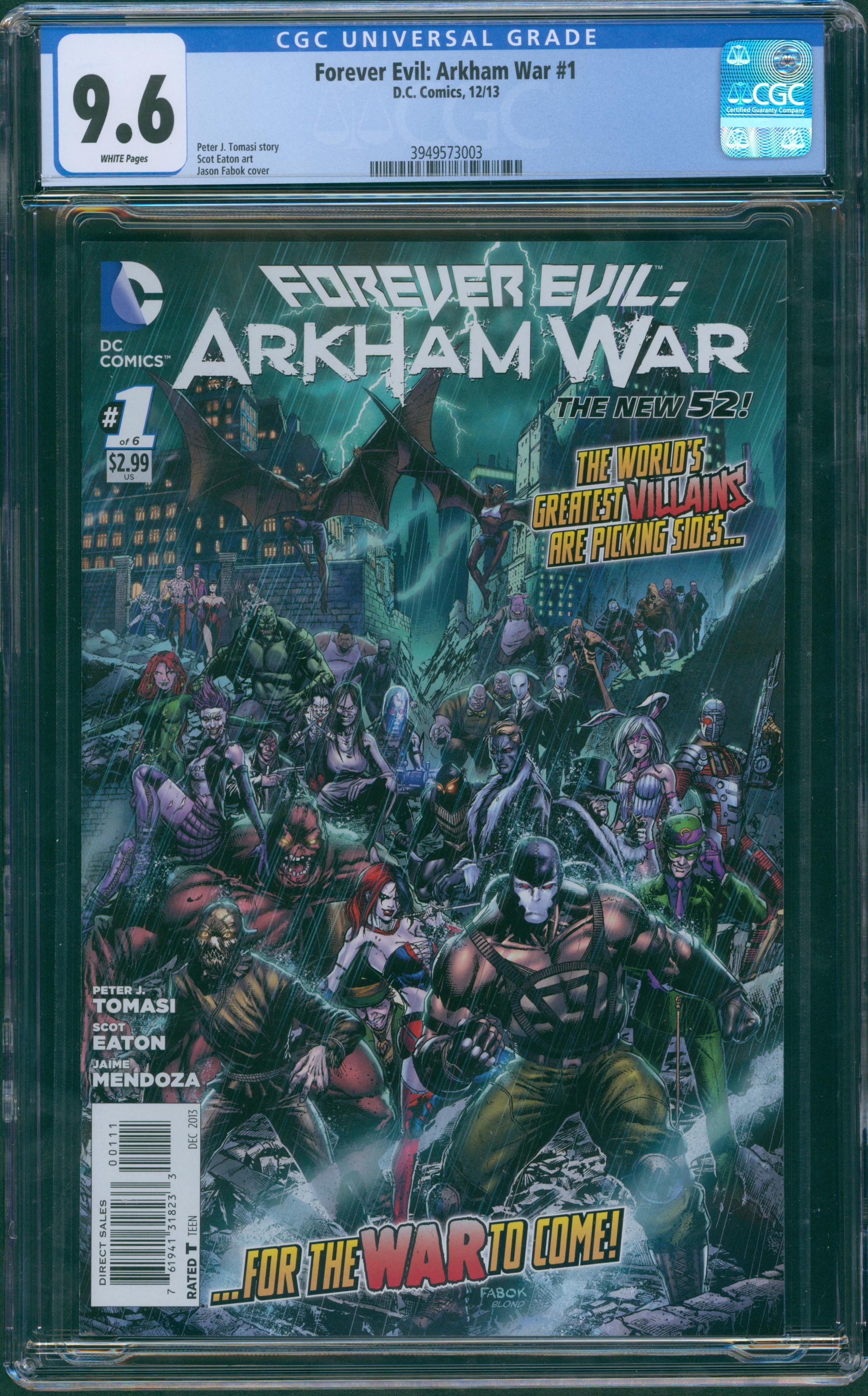 Forever Evil: Arkham War #1 CGC 9.6