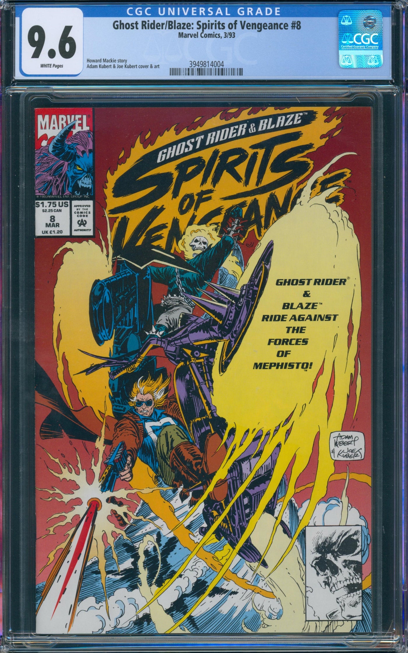 Ghost Rider Blaze Spirits of vengeance #8 CGC 9.6