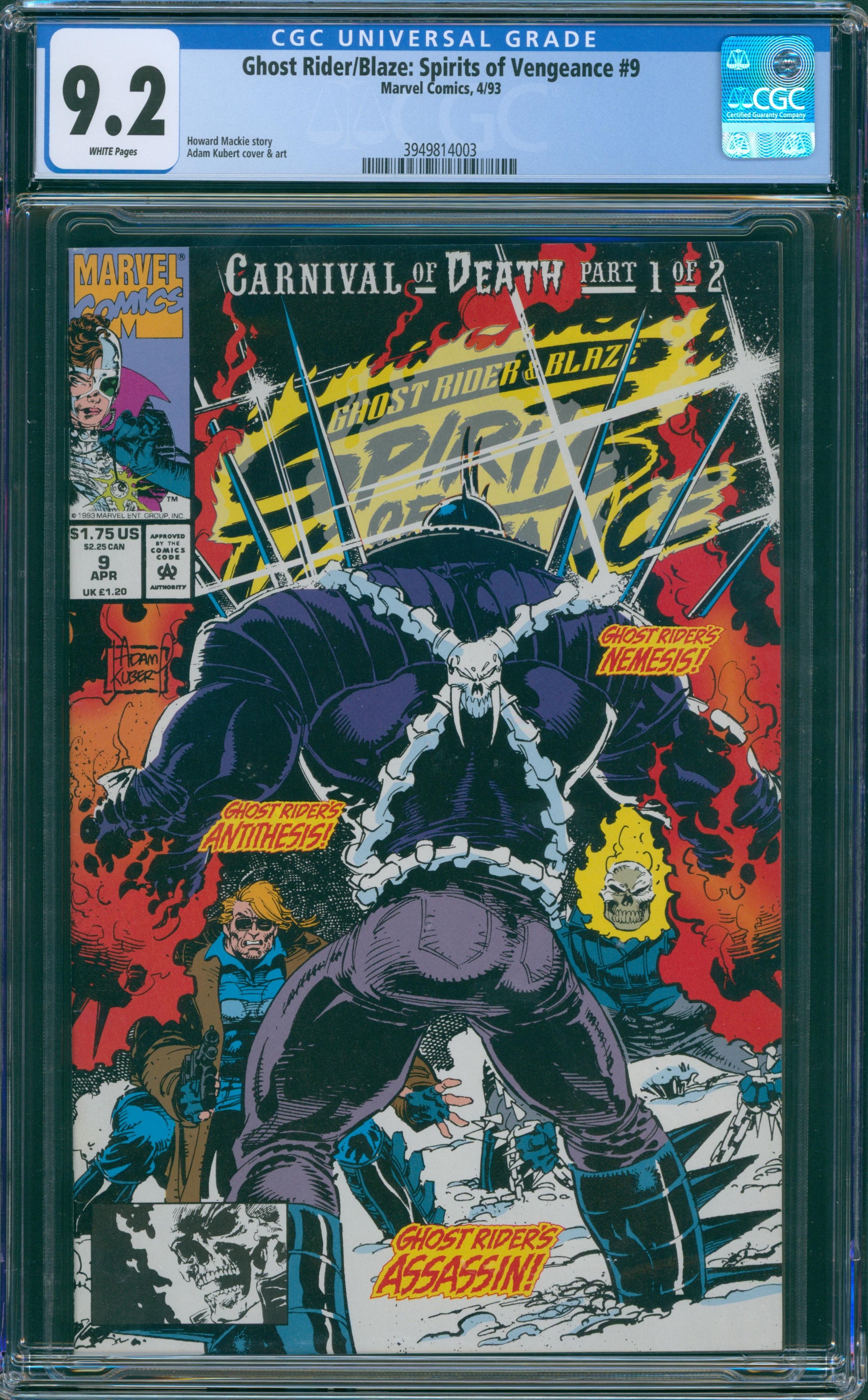 Ghost Rider/Blaze: Spirits of Vengeance #9 CGC 9.2