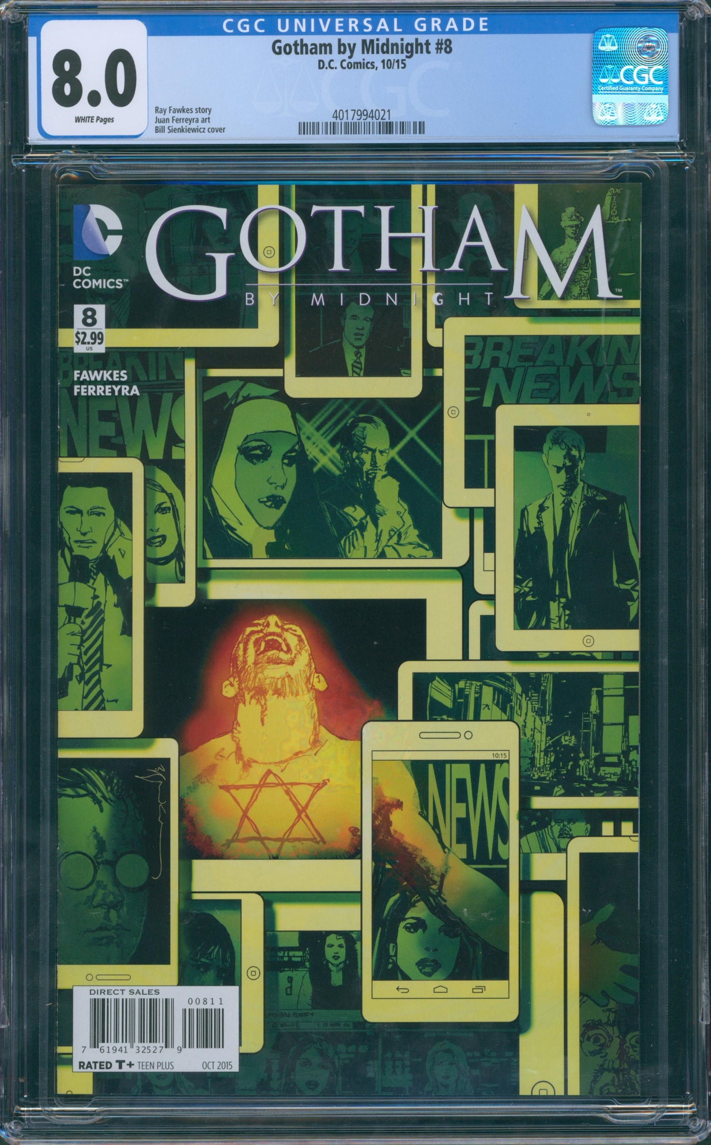 Gotham Midnight #8 CGC 8.0