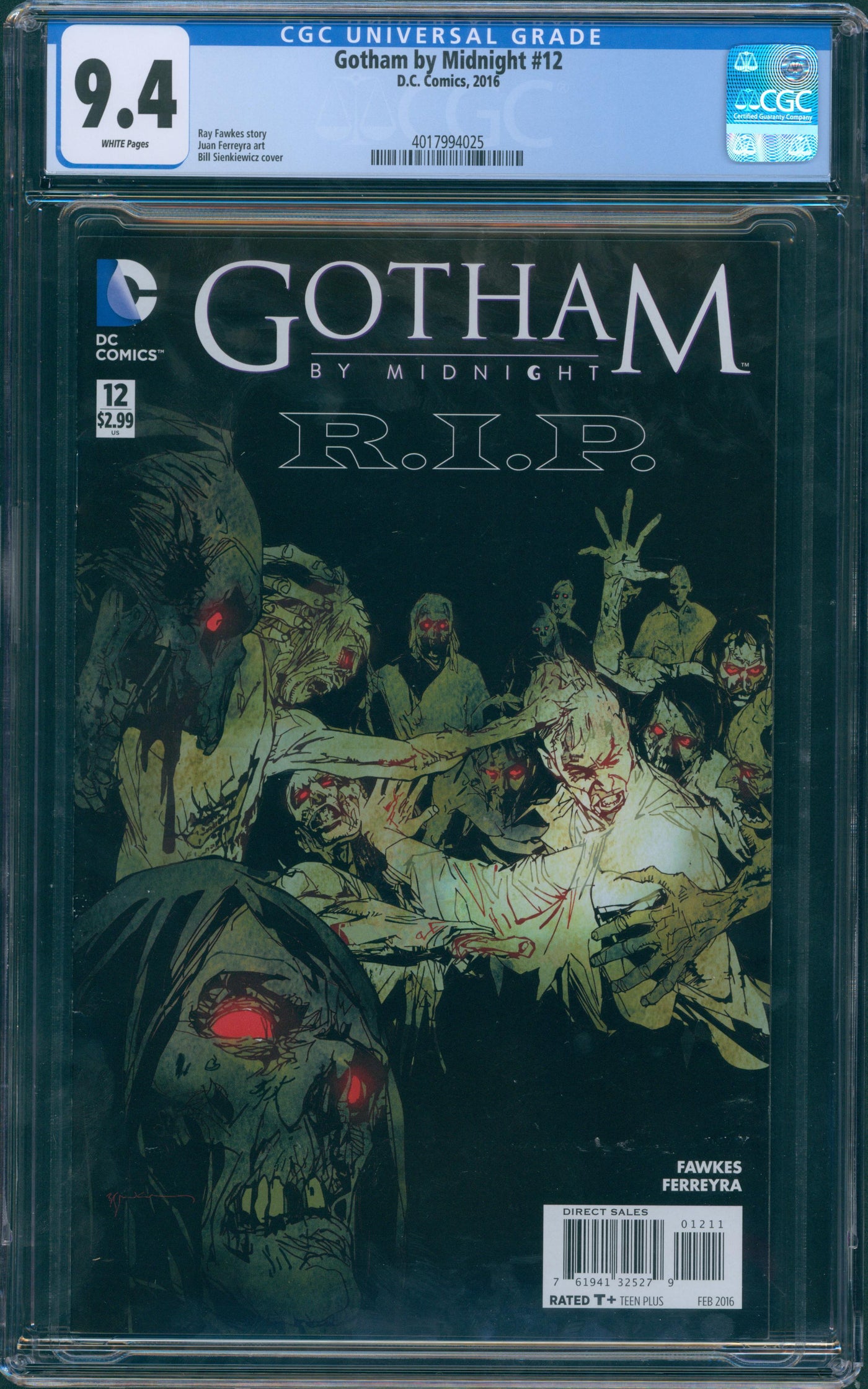 Gotham by Midnight #12 CGC 9.4