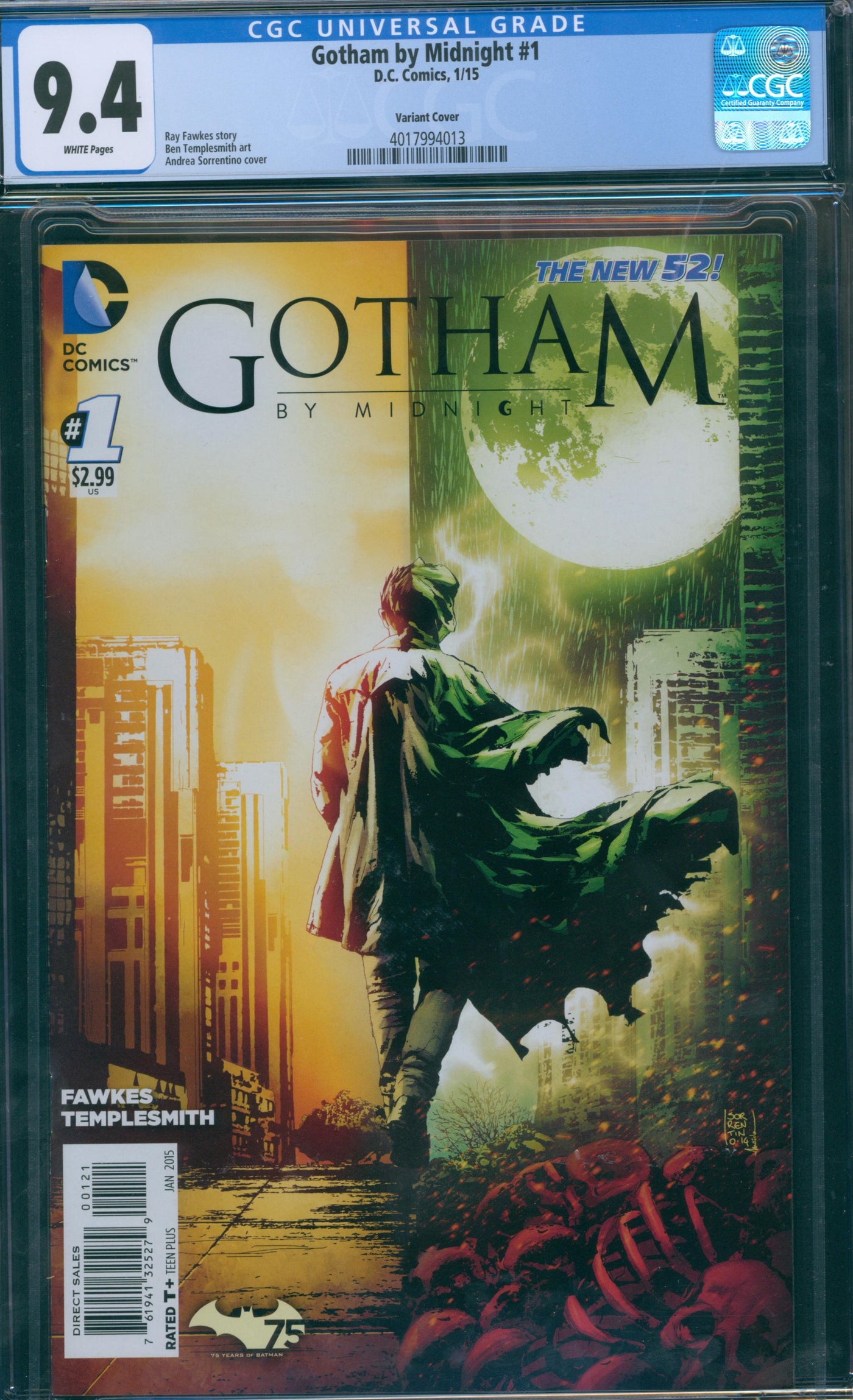 Gotham by midnight variant #1 CGC 9.4