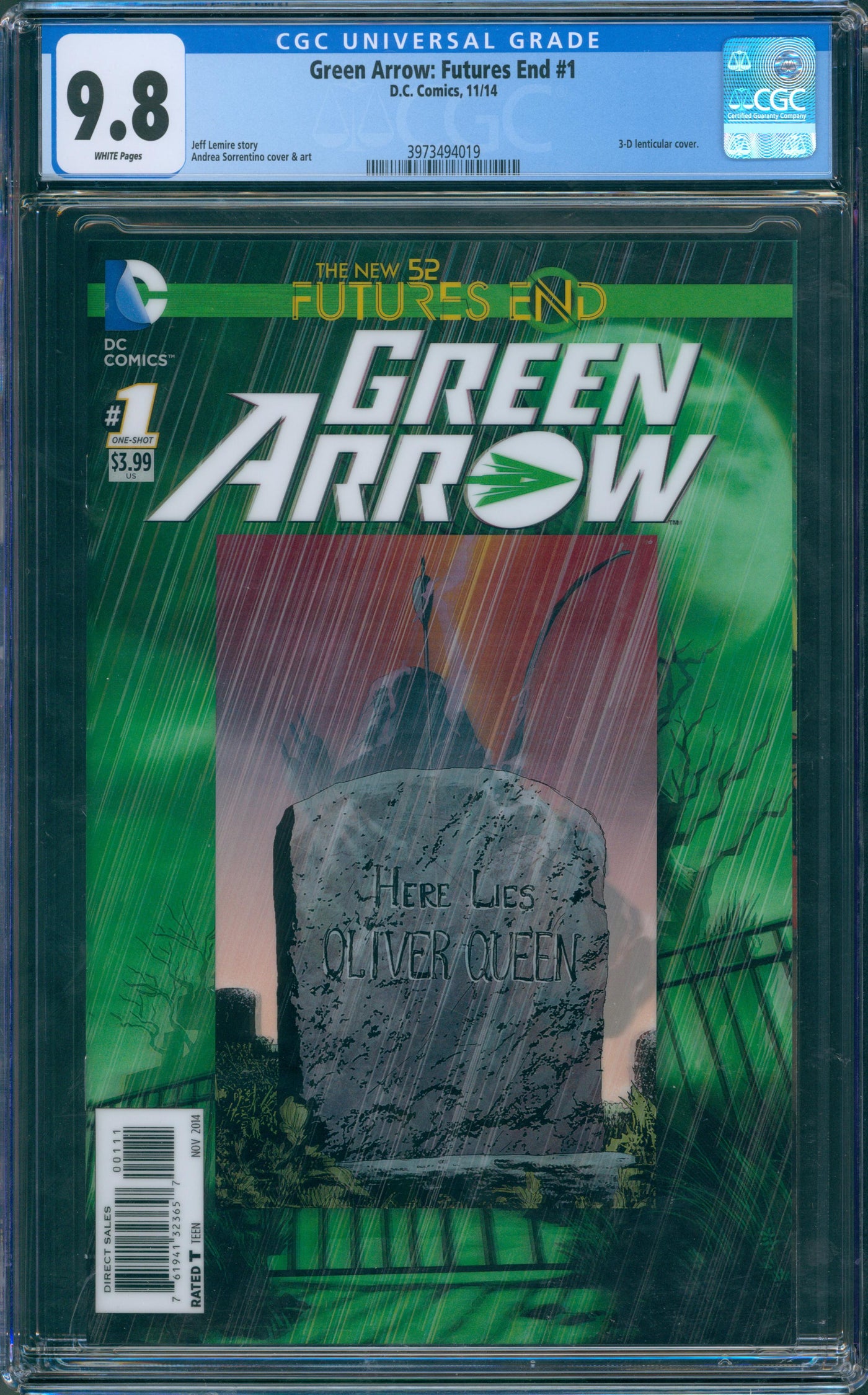 Green Arrow Futures End #1 CGC 9.8