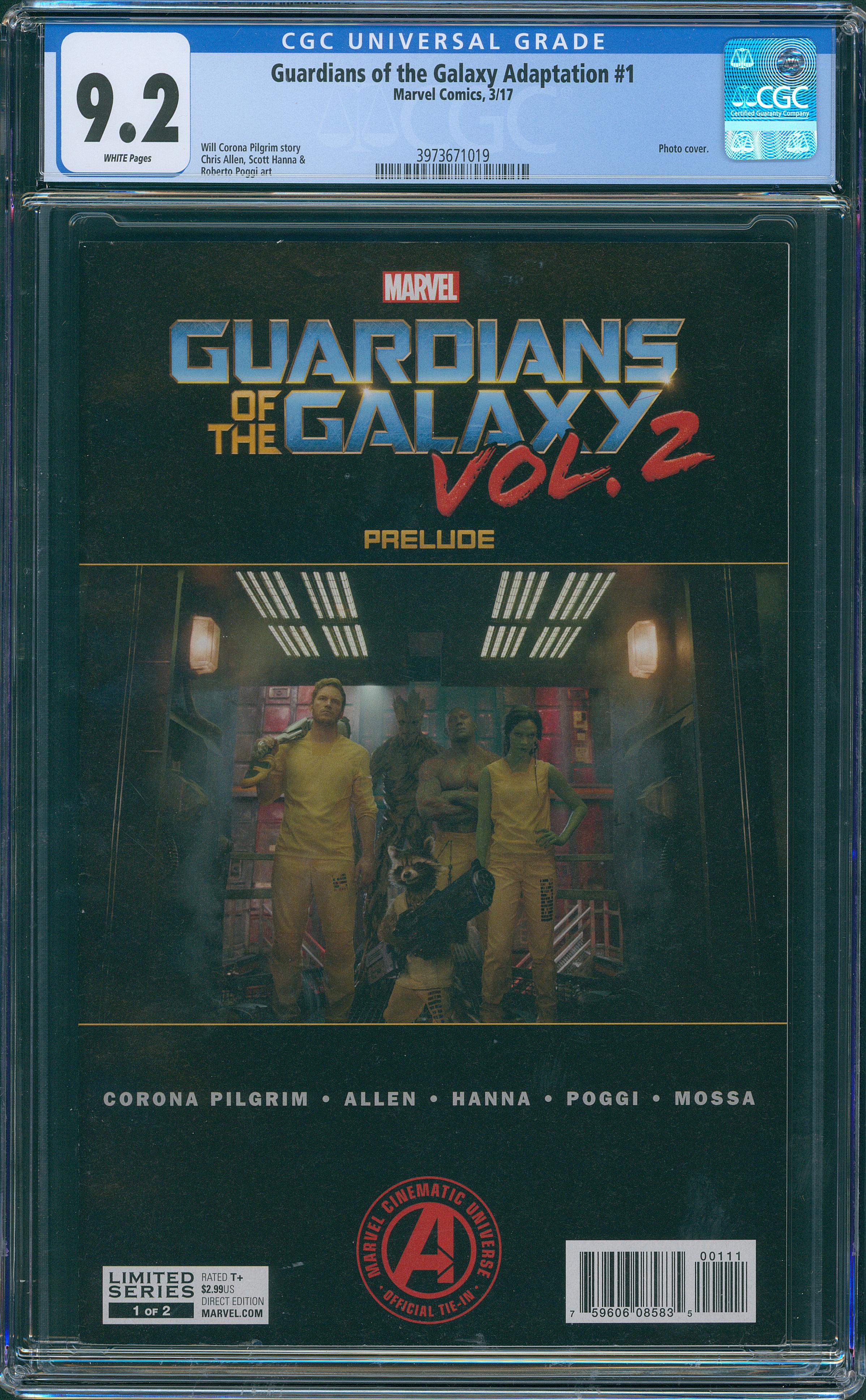 Guardians of the Galaxy Adaptation #1 CGC 9.2