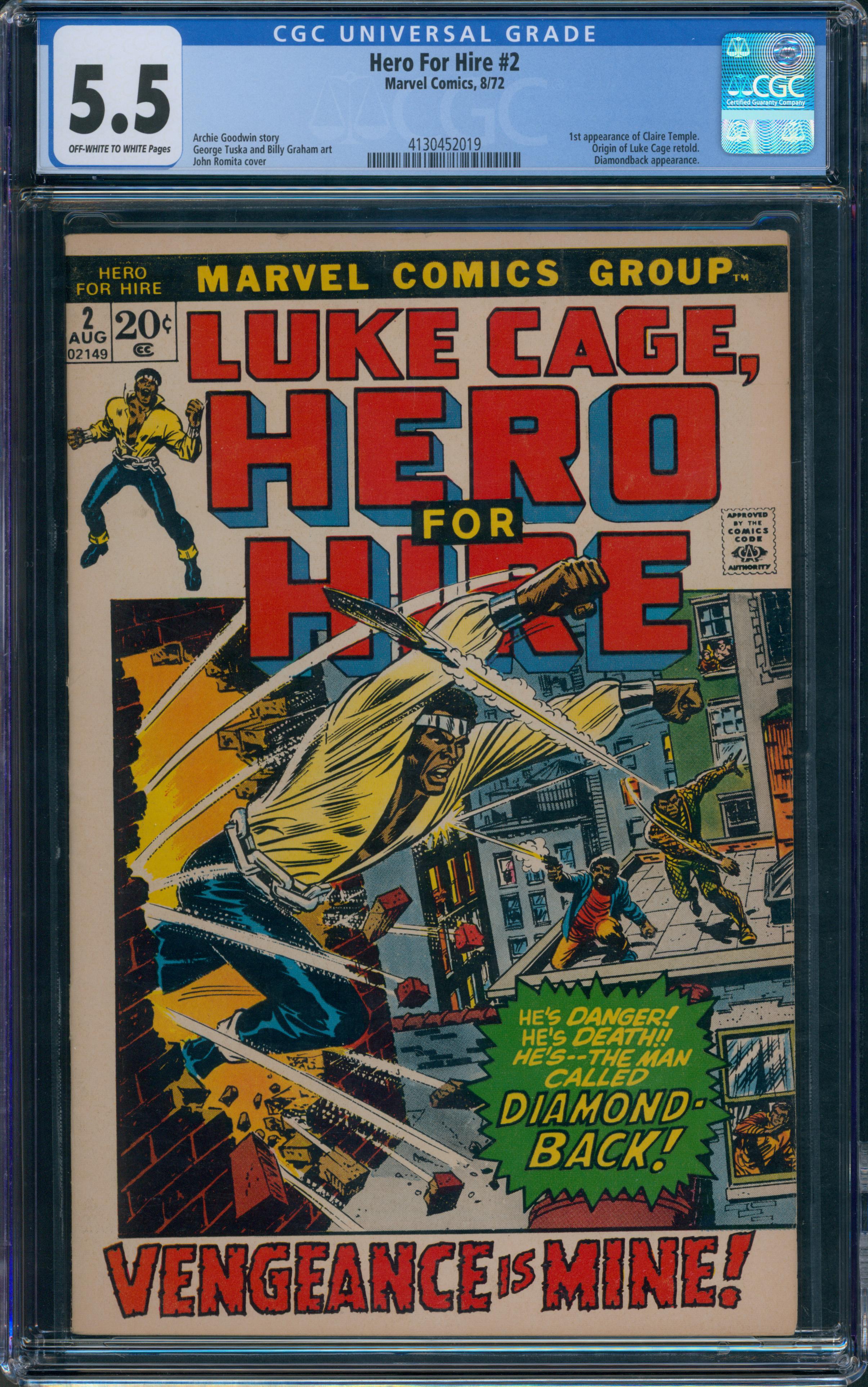 Hero For Hire #2 CGC 5.5