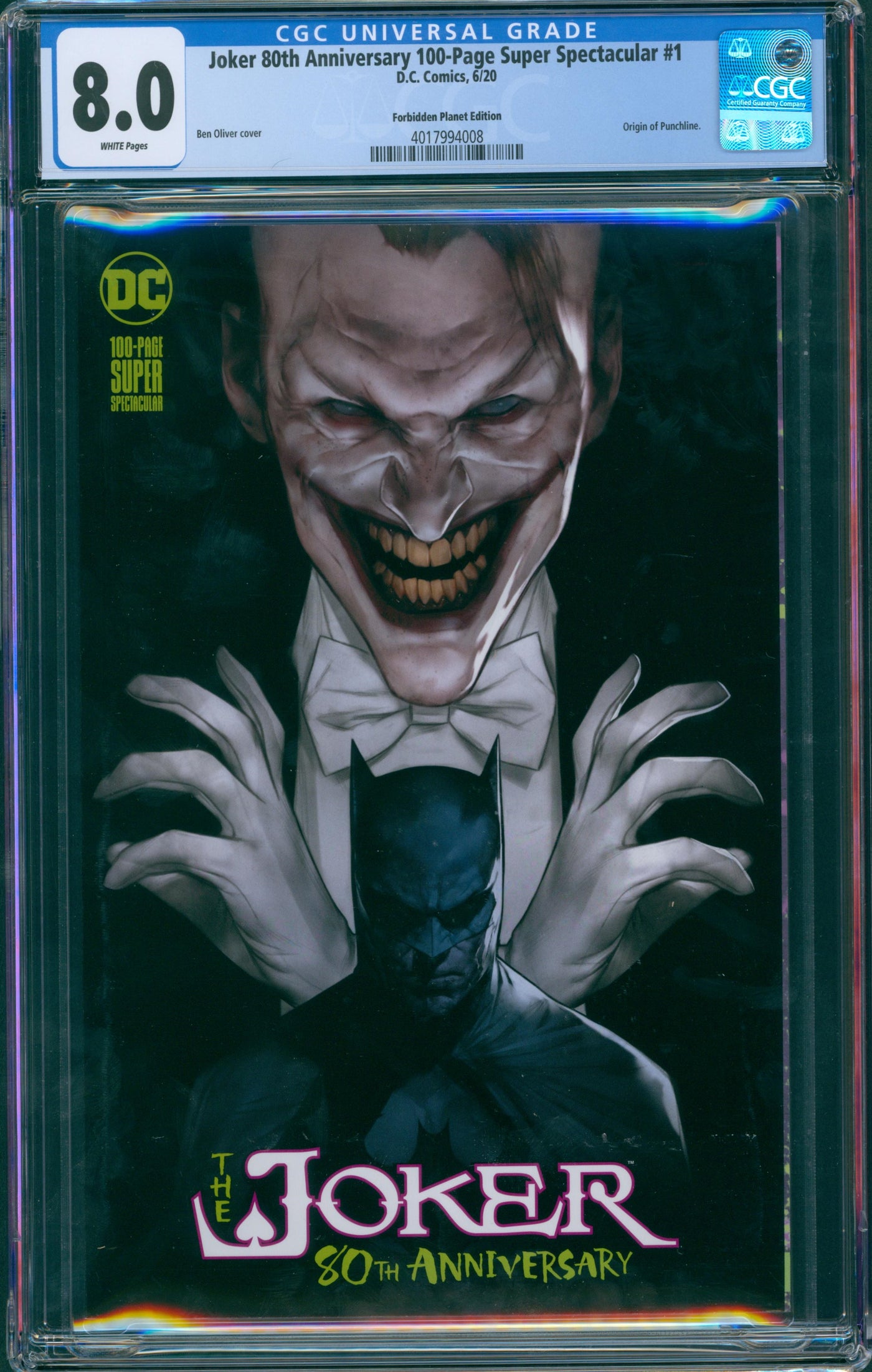 Joker 80th anniversary 100-page super spectacular #1 CGC 8.0