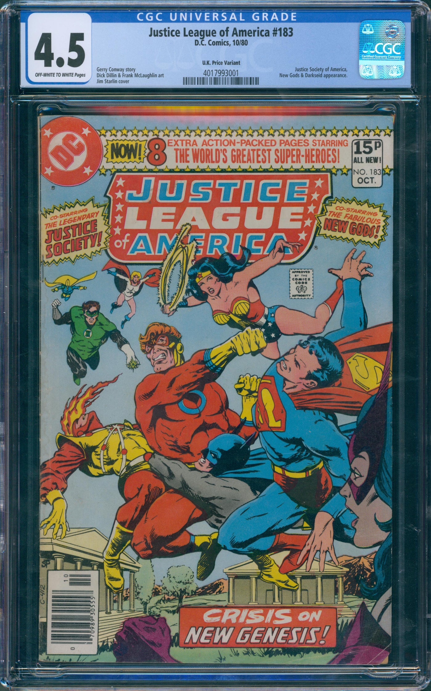 Justice league of America #183 CGC 4.5