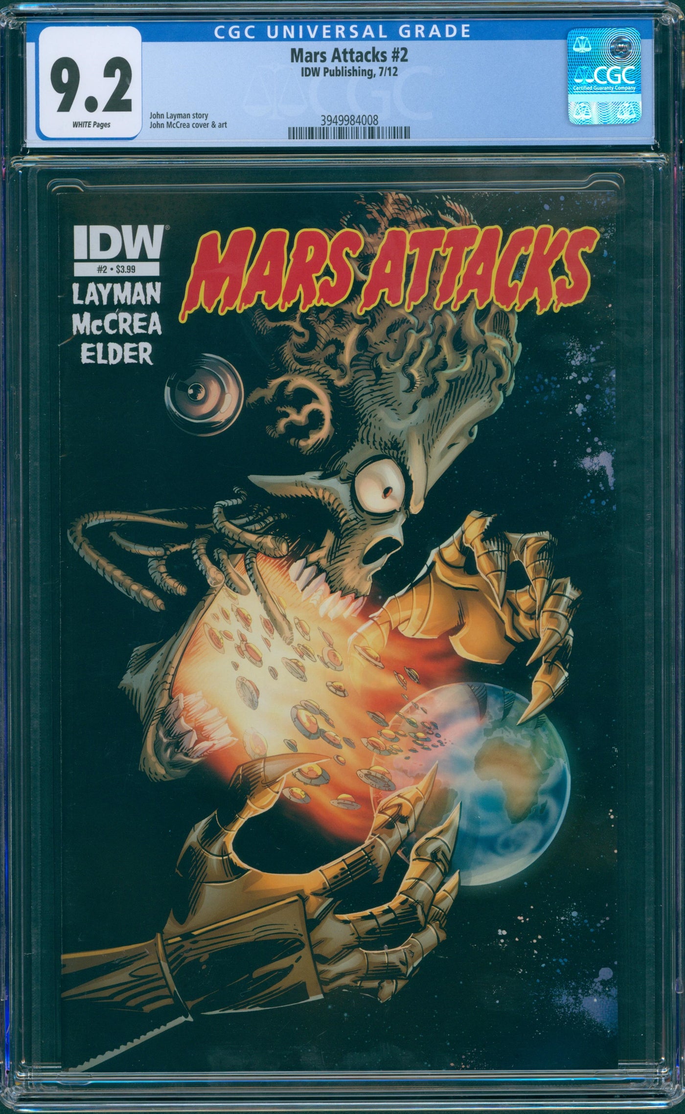 Mars Attacks #2 CGC 9.2