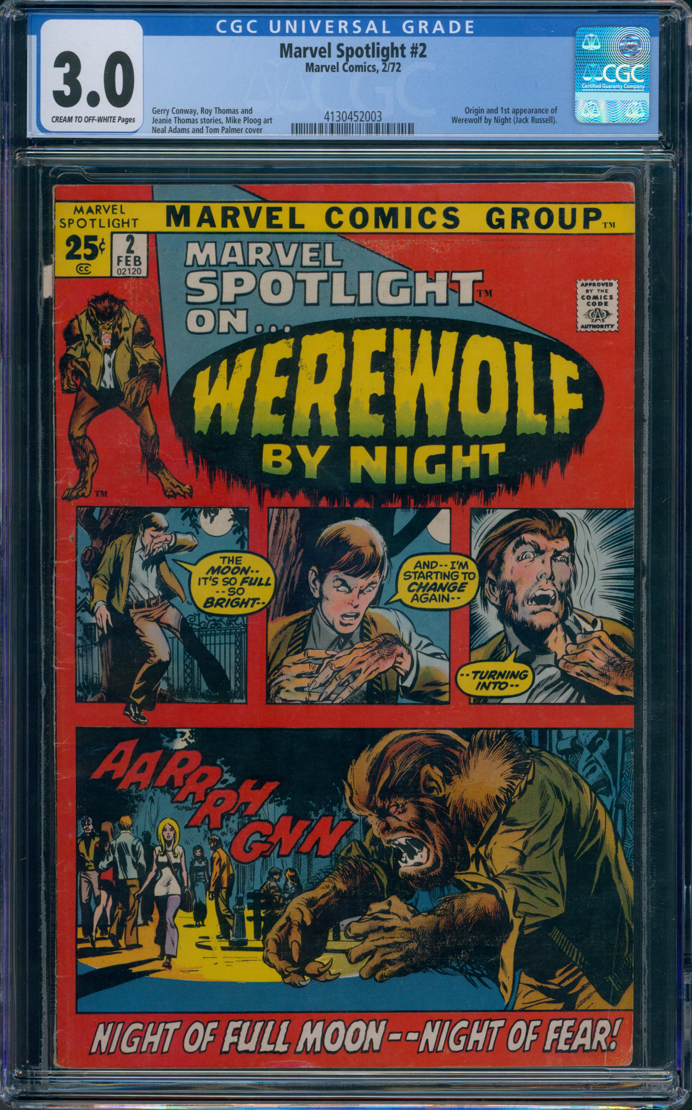Marvel Spotlight #2 CGC 3.0