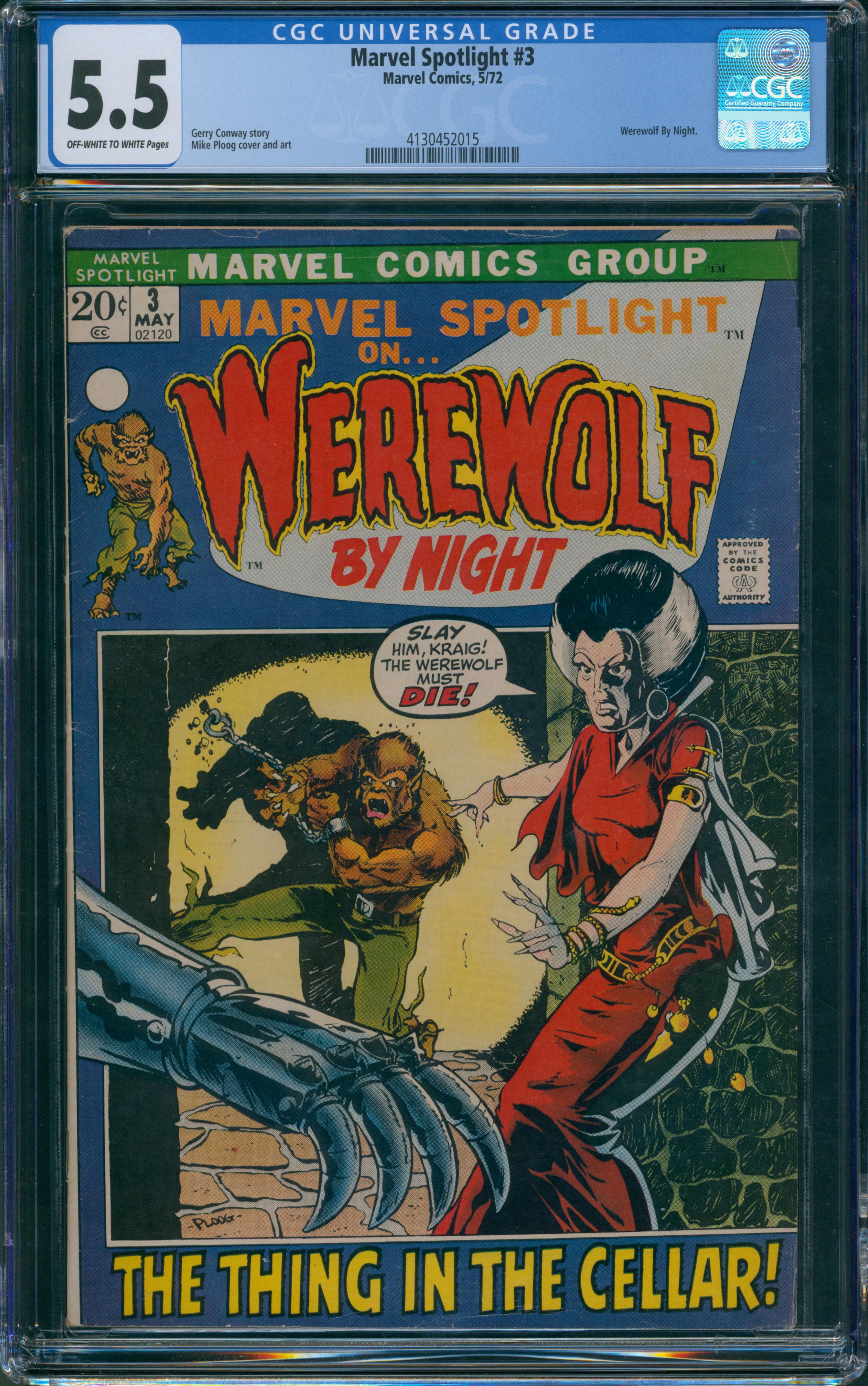 Marvel Spotlight #3 CGC 5.5
