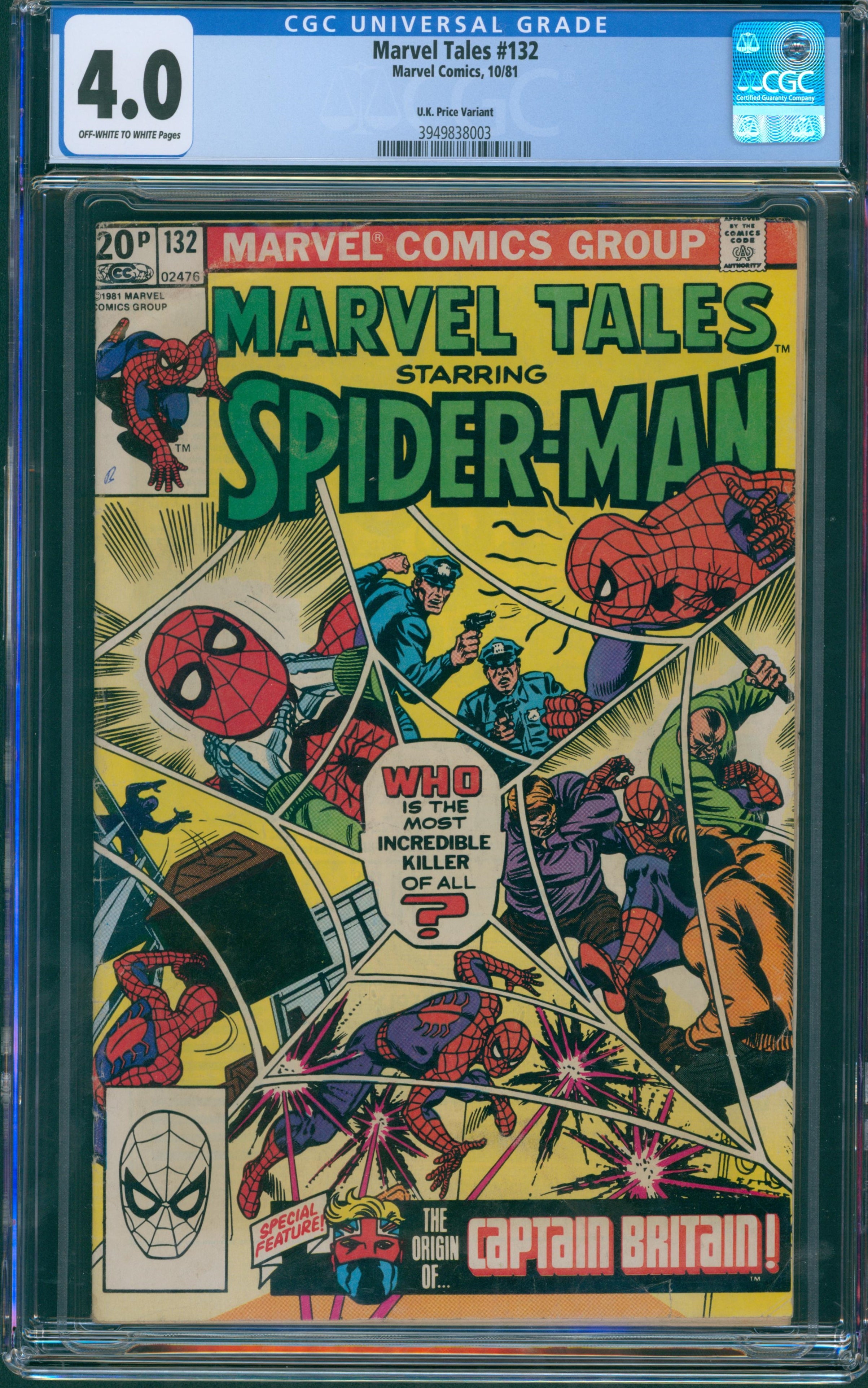 Marvel Tales #132 CGC 4.0