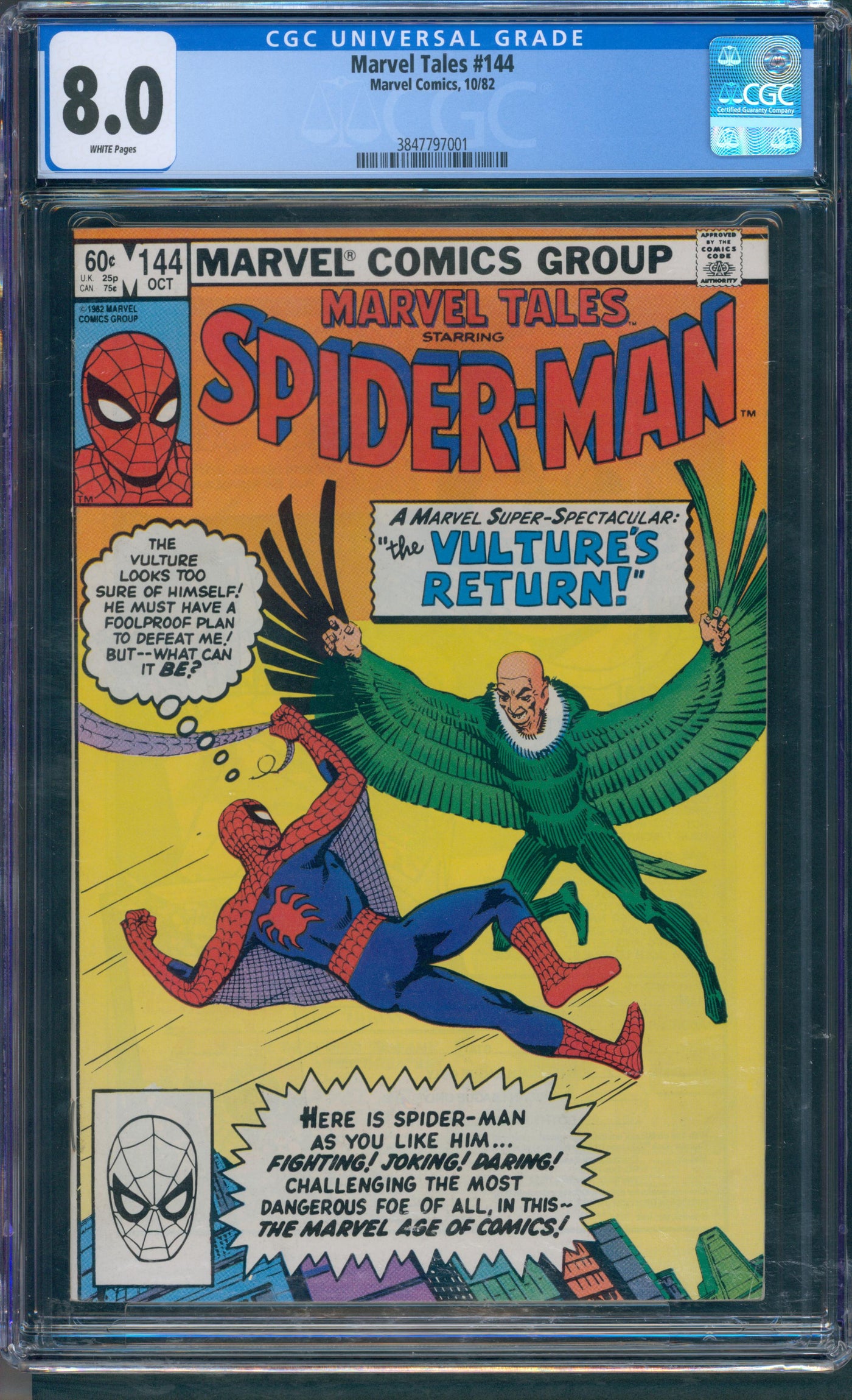 Marvel Tales #144 CGC 8.0