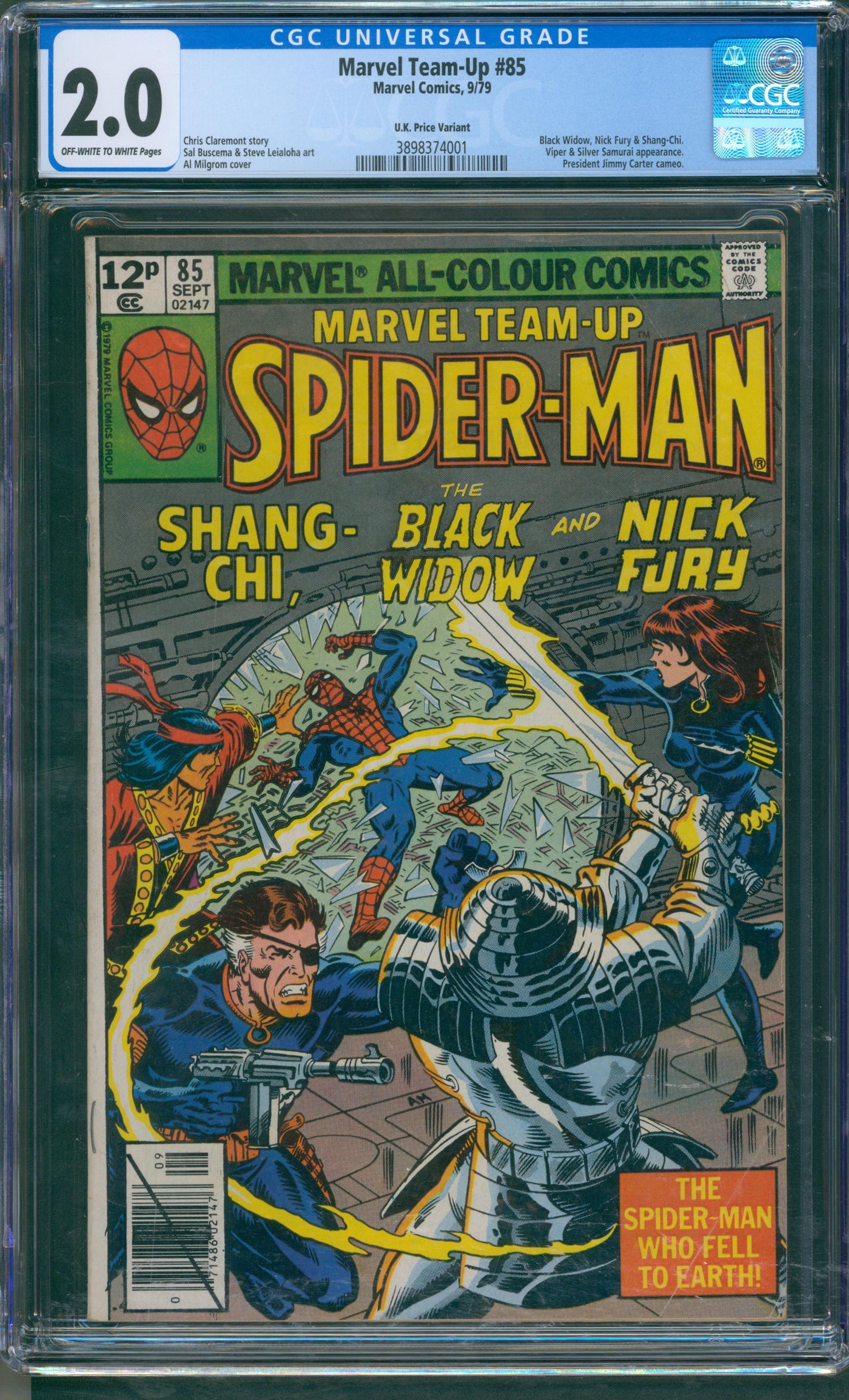 Marvel Team-up #85 CGC 2.0