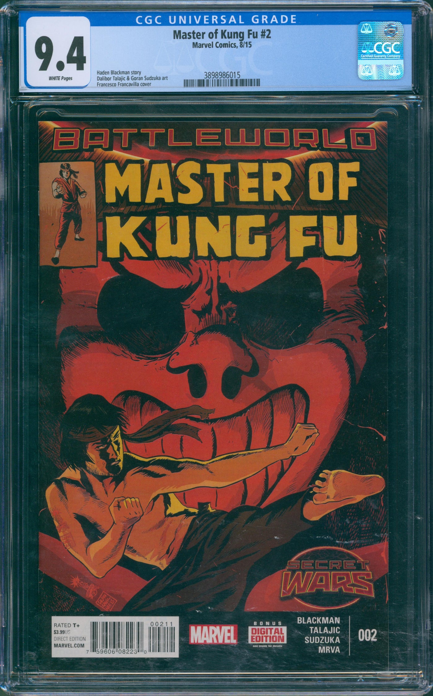 Master of Kung Fu #2 CGC 9.4