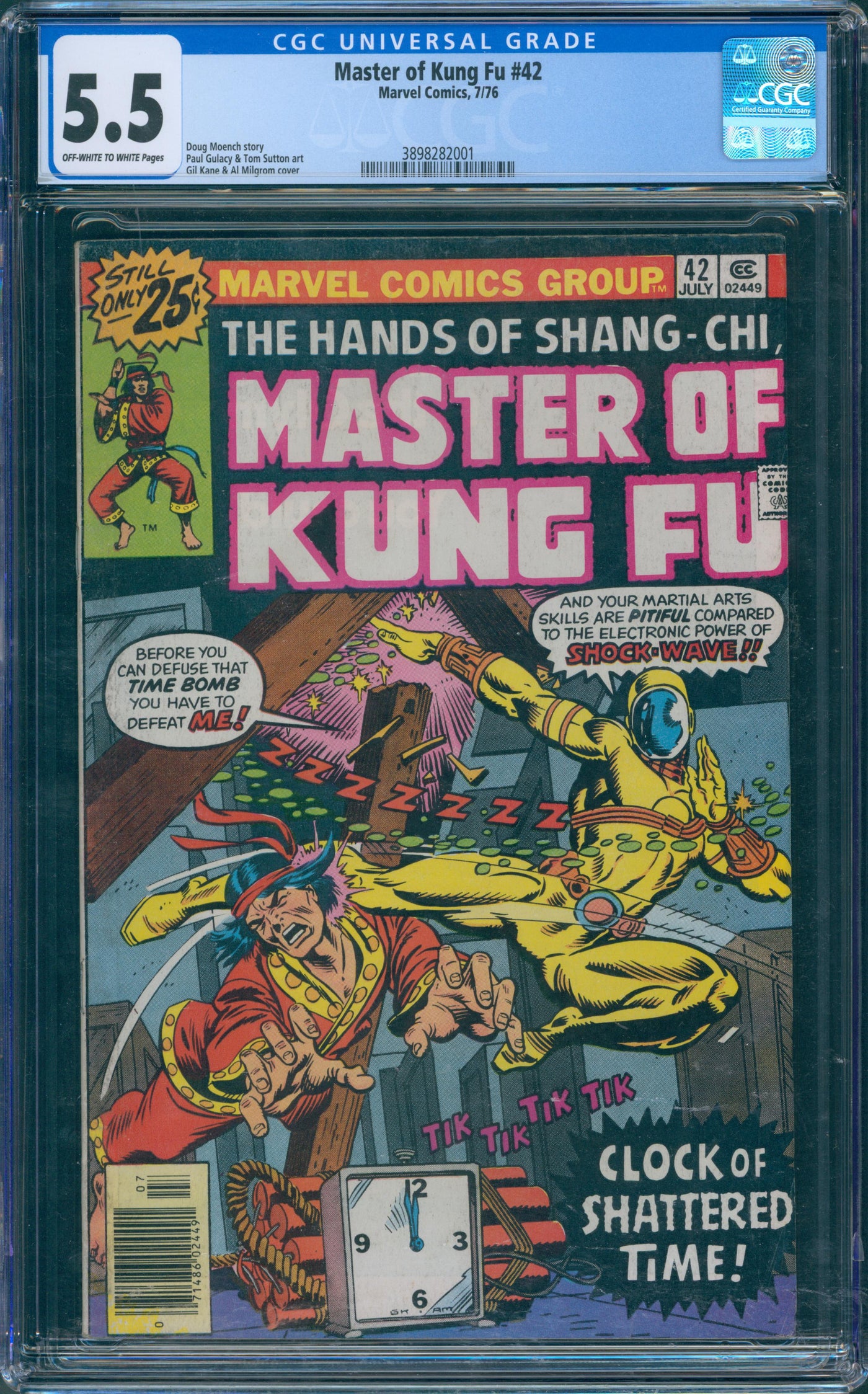 Master of kung Fu #38 CGC 5.5