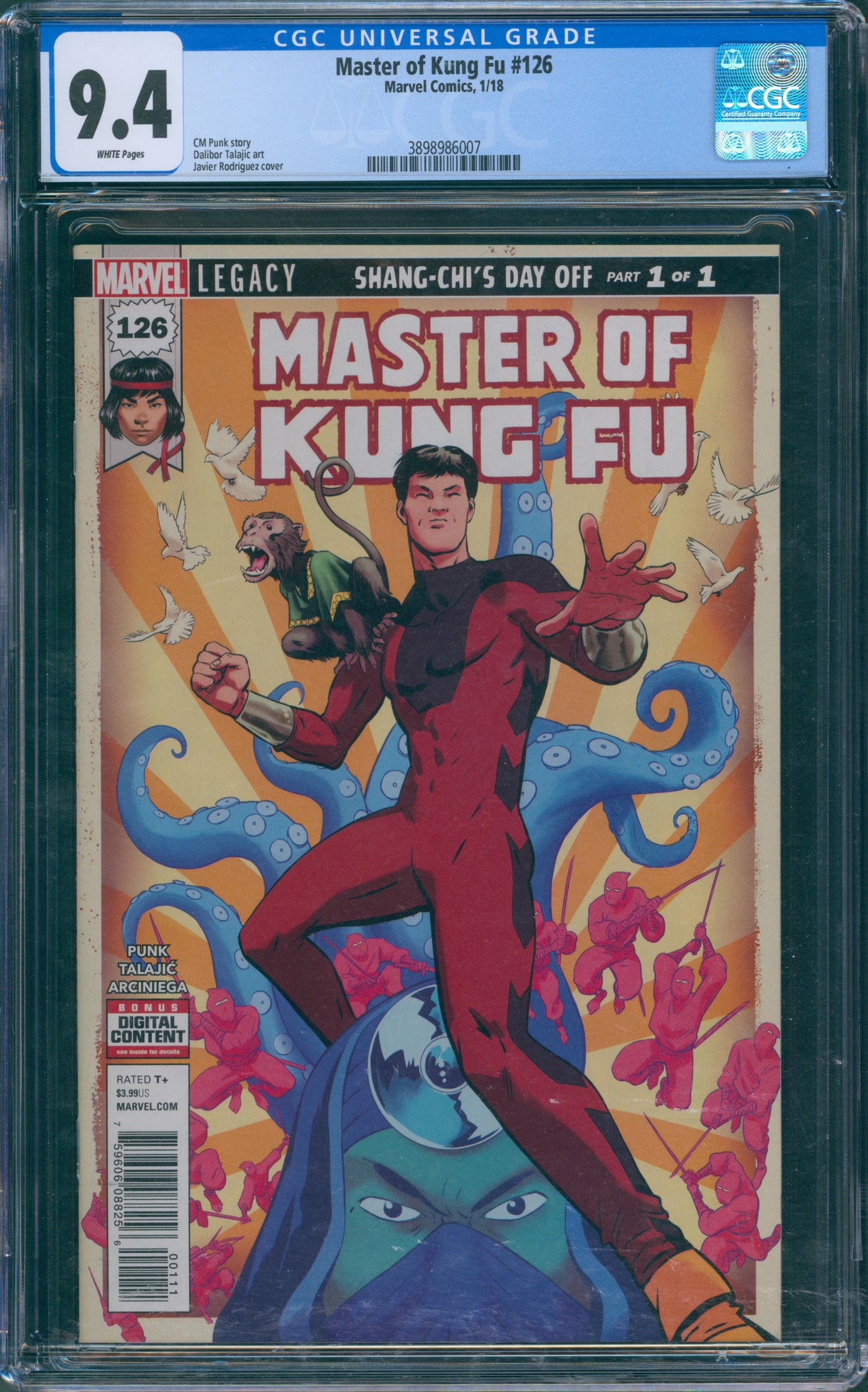 Master of Kung Fu #126 CGC 9.4