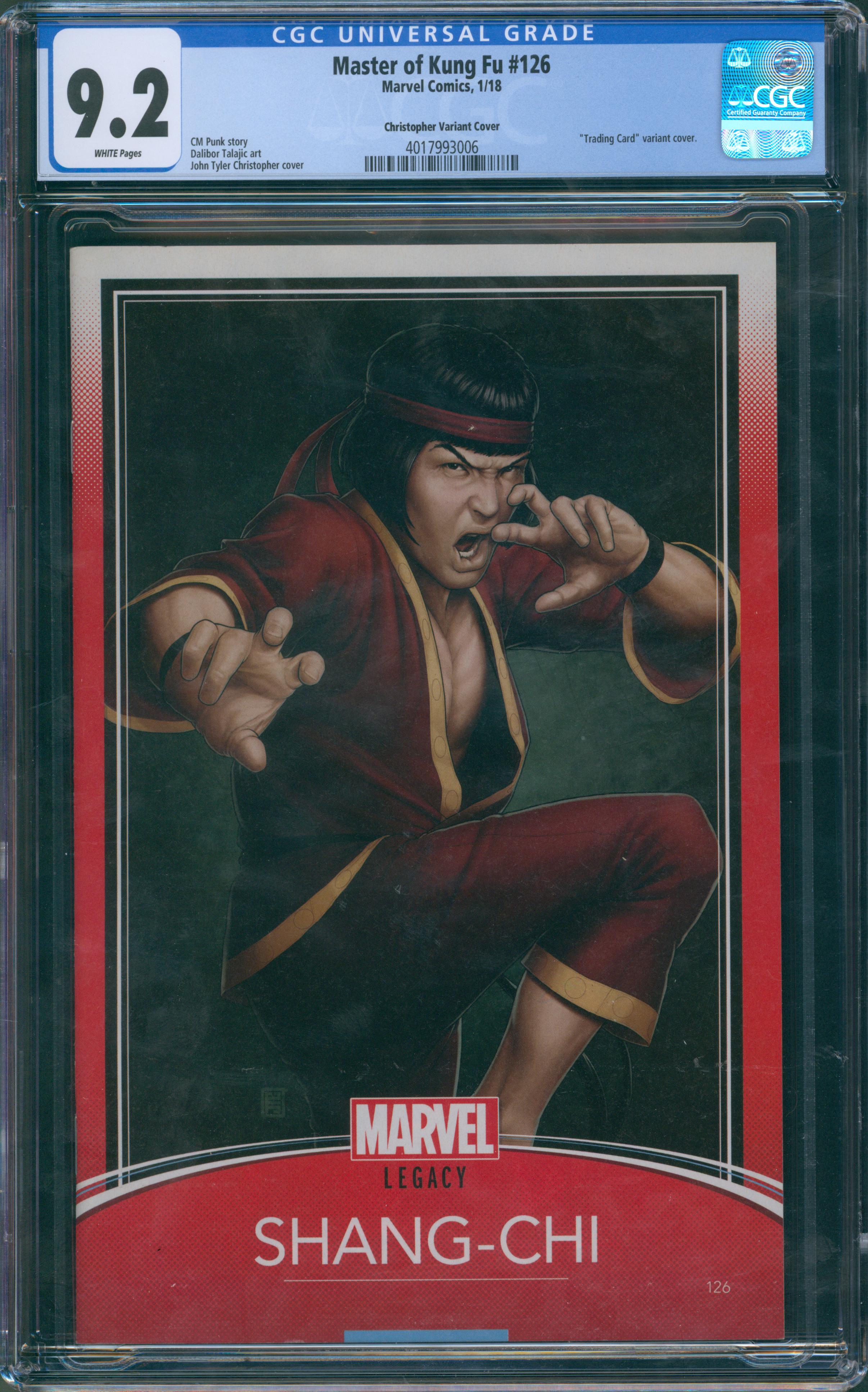 Master of Kung Fu #126 CGC 9.2