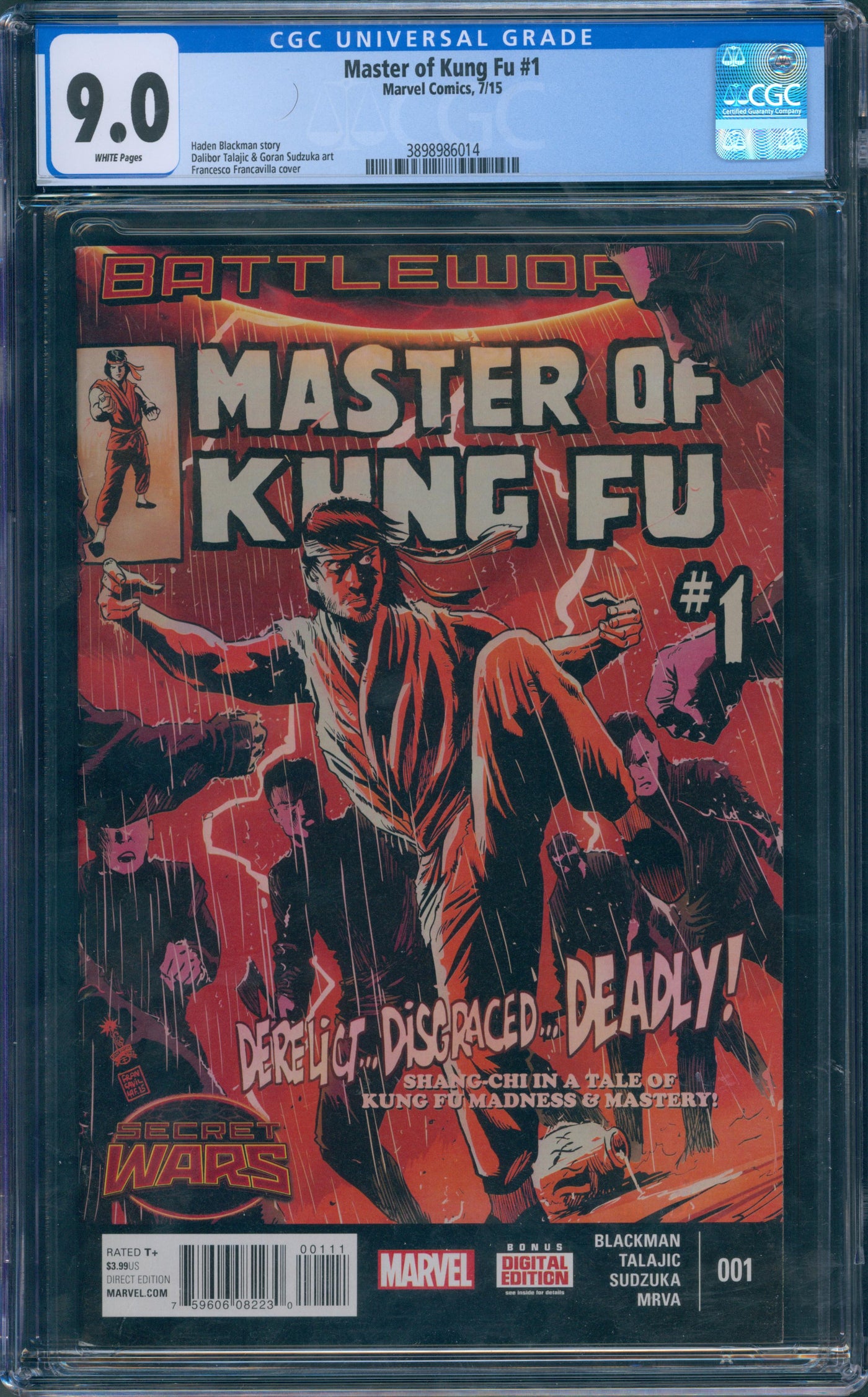 Master of Kung fu #1 CGC 9.0