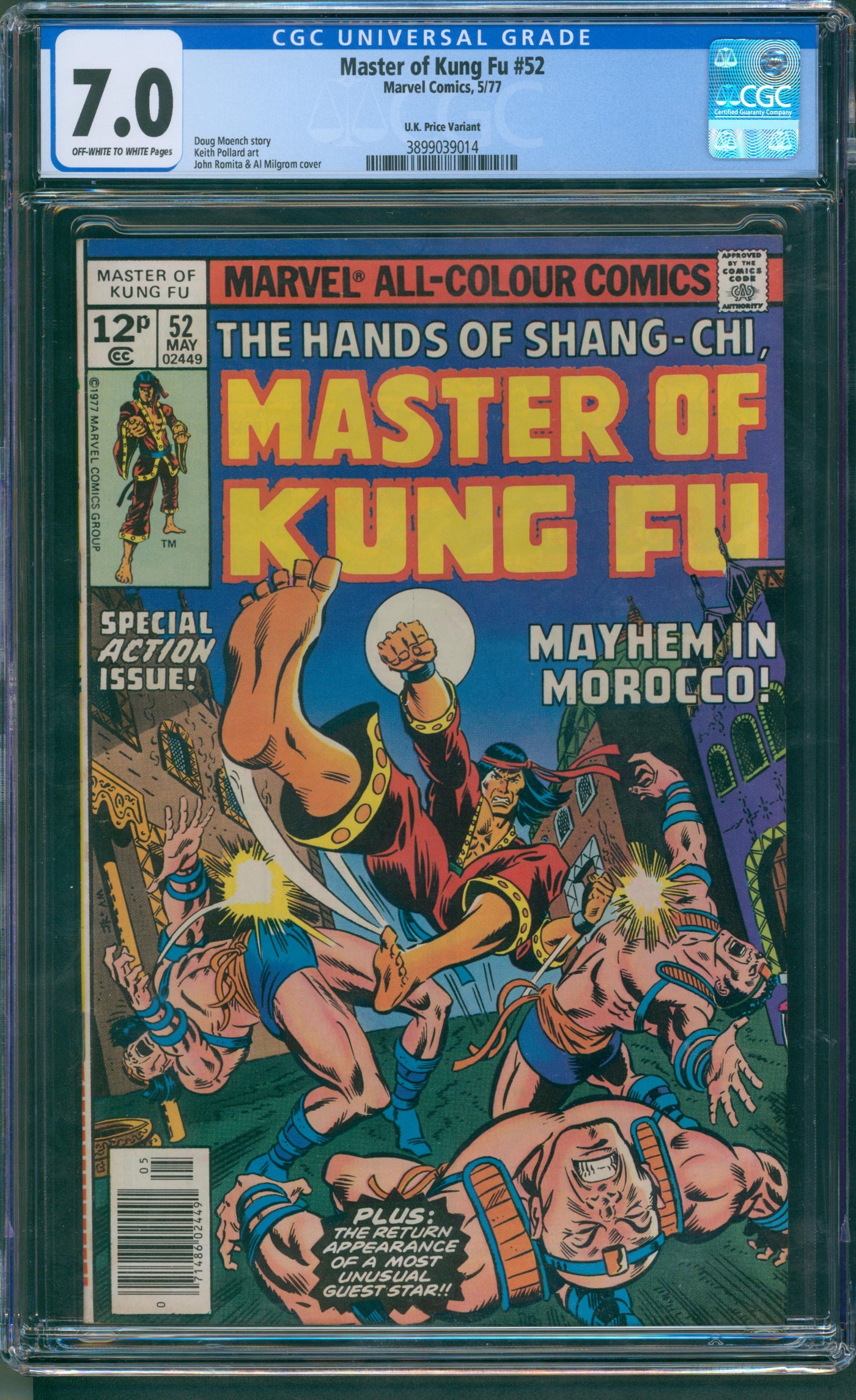 Master of Kung Fu #52 CGC 7.0