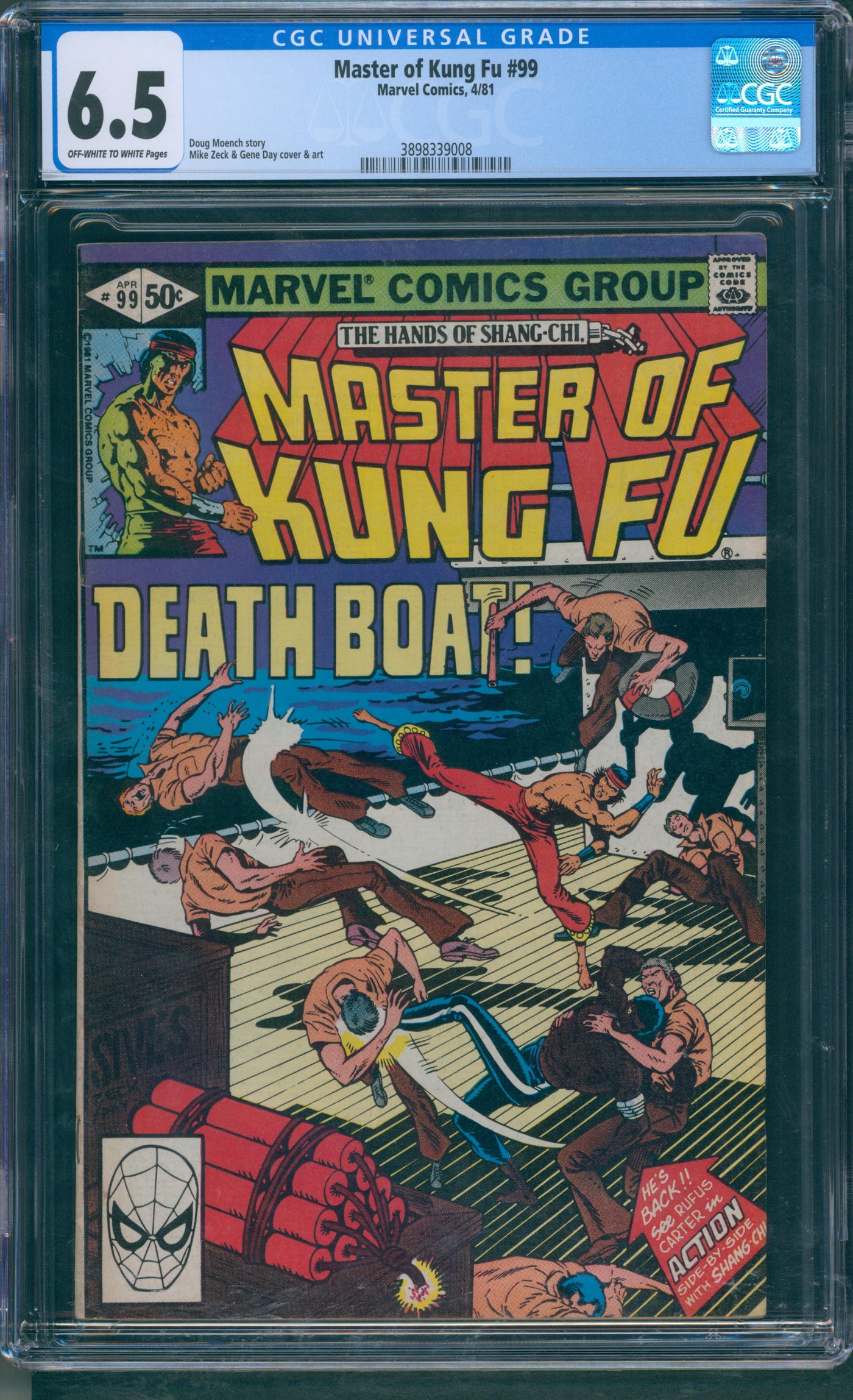 Master of kung Fu #99 CGC 6.5