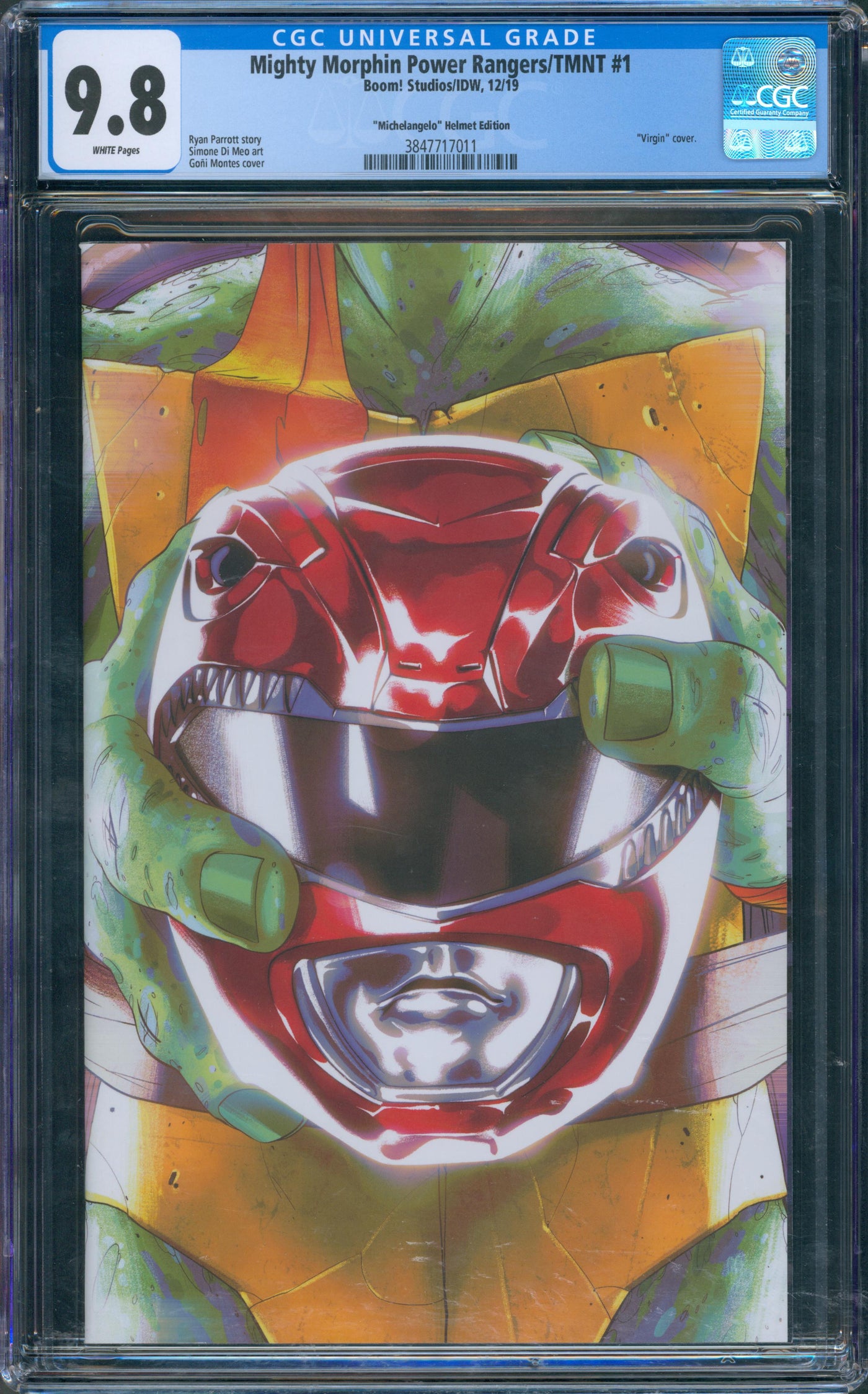 Mighty Morphin Power rangers TMNT #1 CGC 9.8