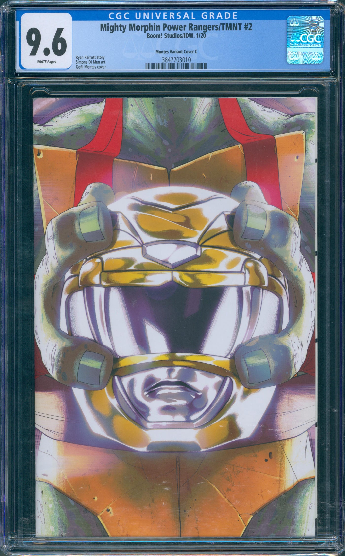 Mighty Morphin Power rangers TMNT #2 CGC 9.6