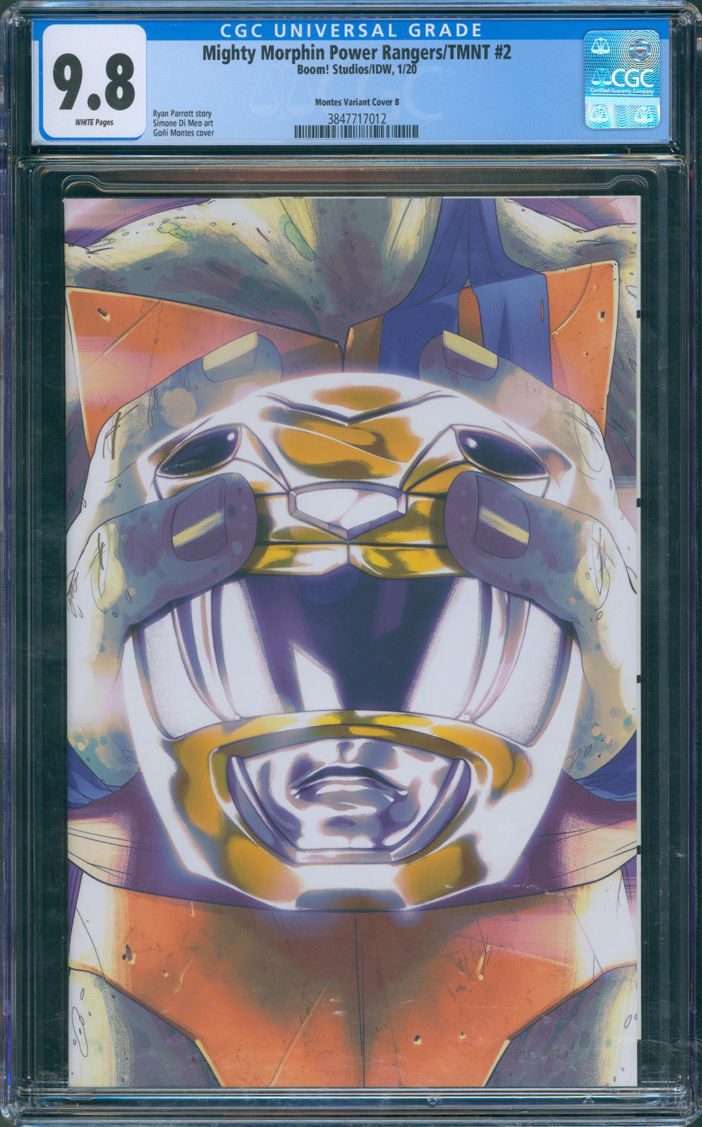 Mighty Morphin Power rangers TMNT #2 CGC 9.8