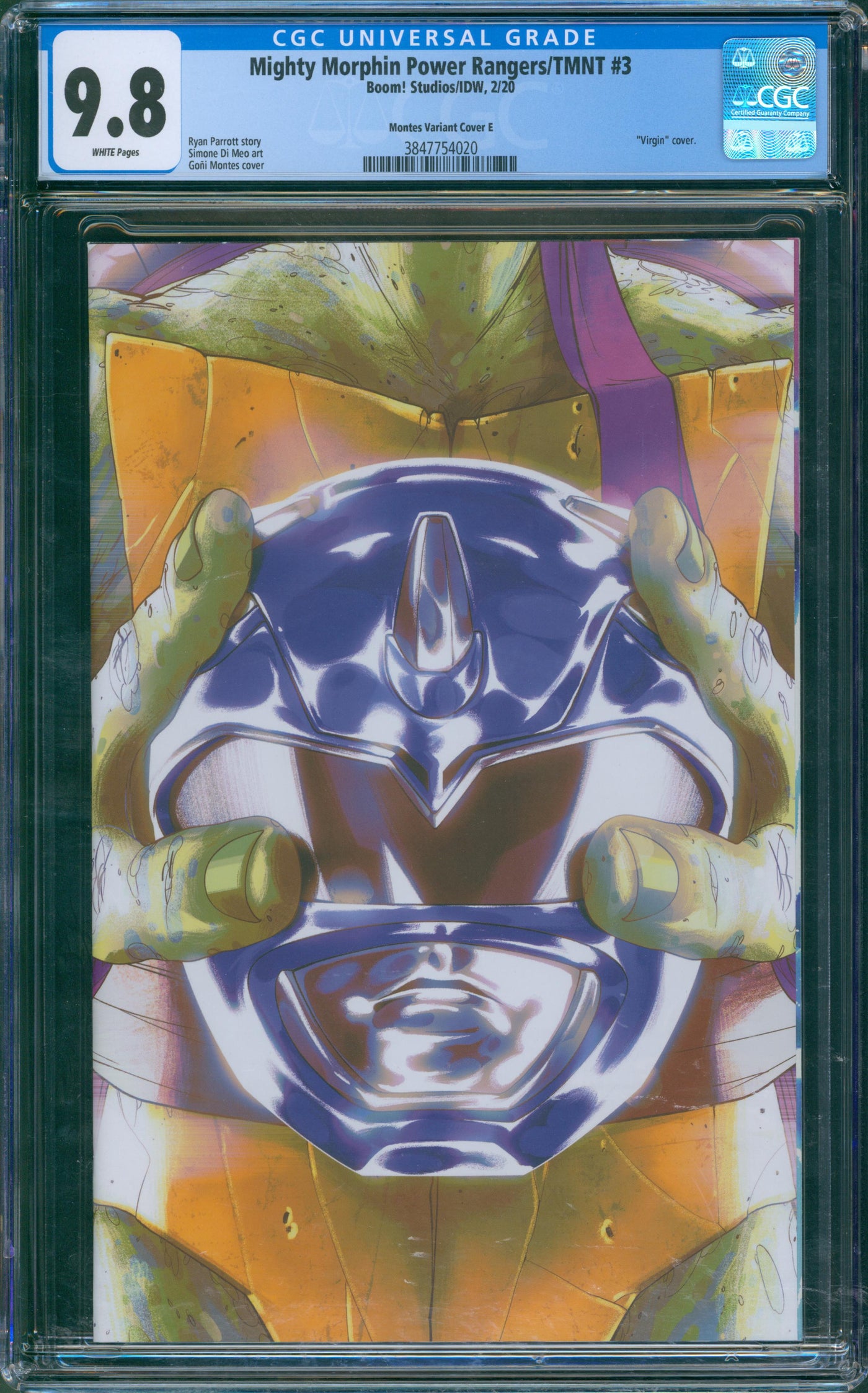 Mighty Morphin Power rangers TMNT #3 CGC 9.8