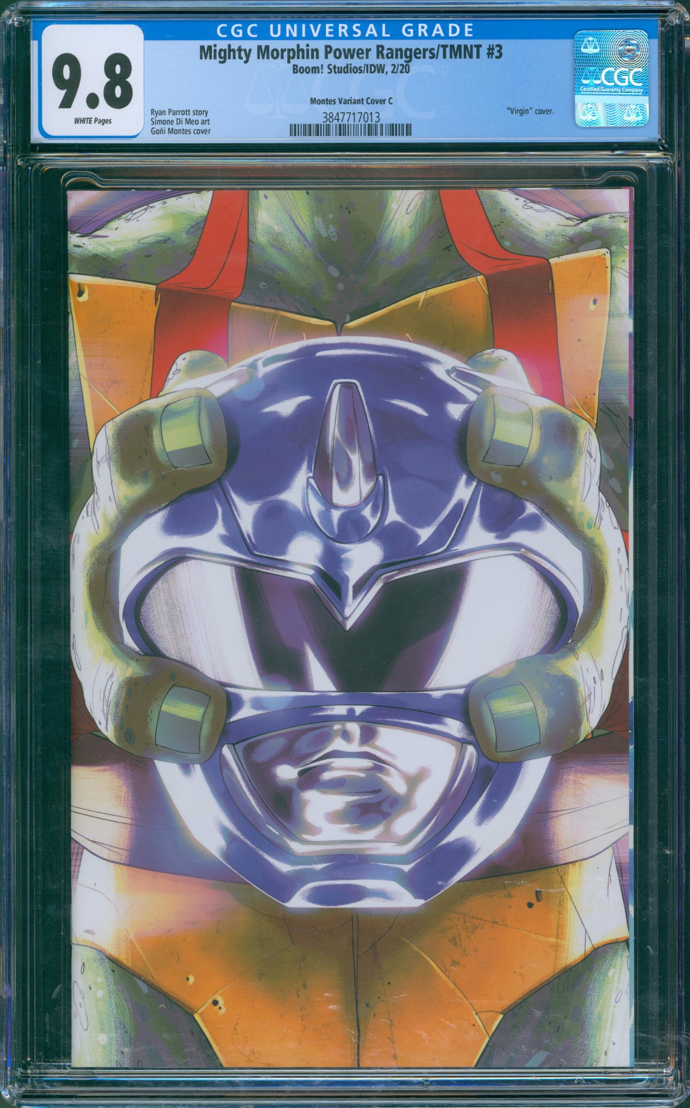 Mighty Morphin Power rangers TMNT #3 CGC 9.8