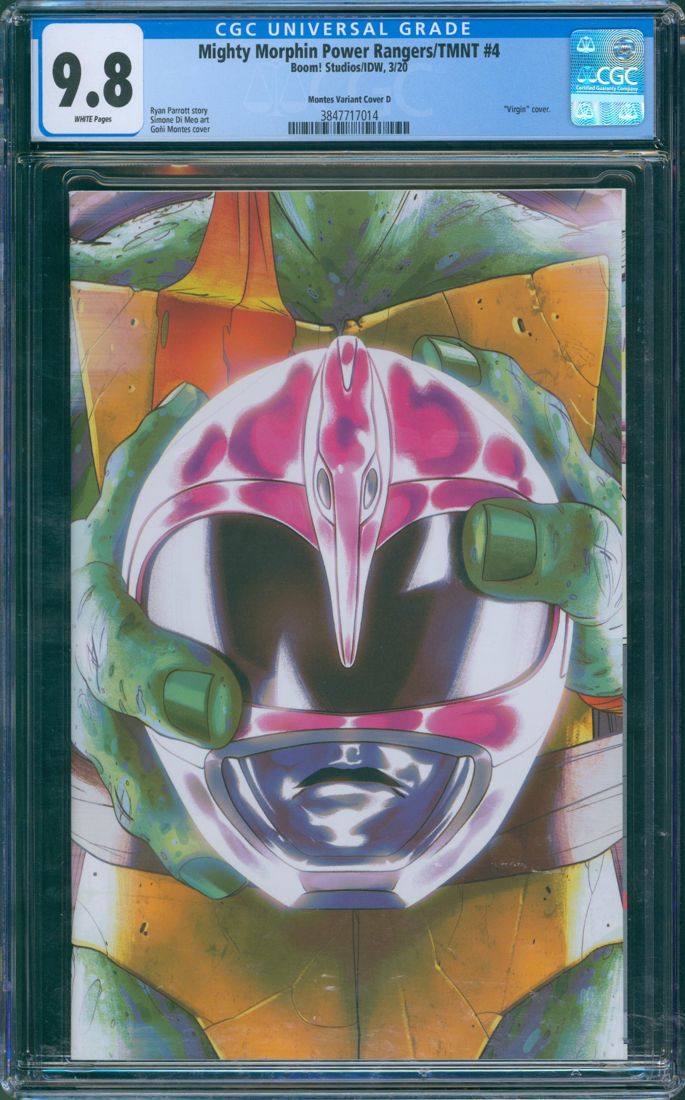 Mighty Morphin Power rangers TMNT #4 CGC 9.8