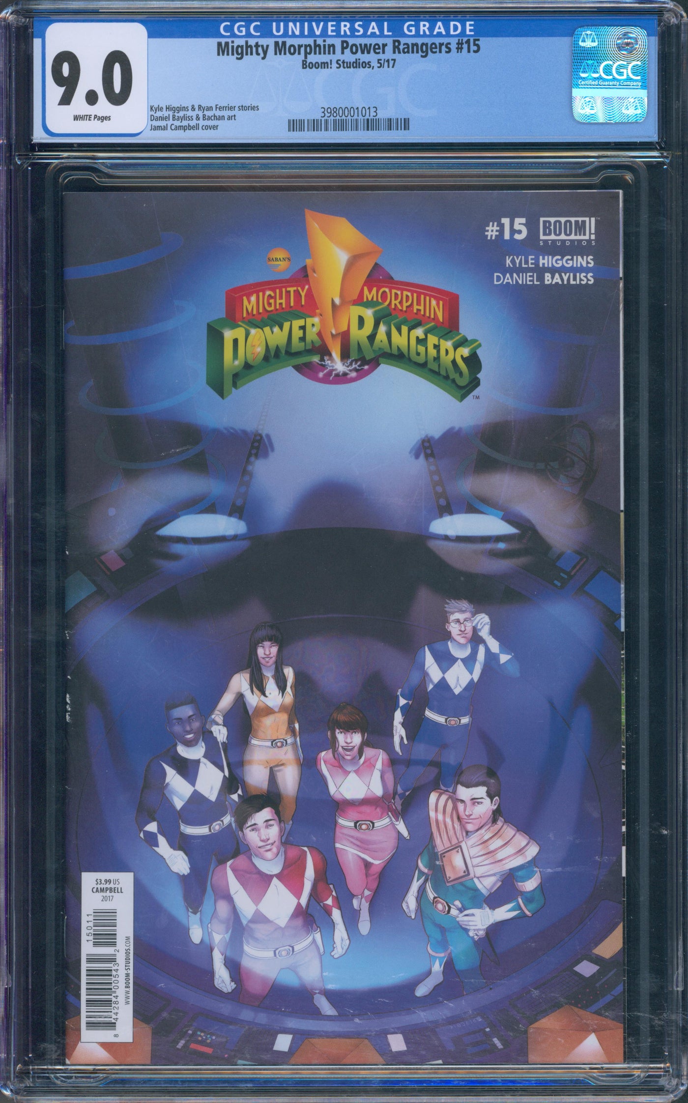 Mighty Morphin Power rangers #15 CGC 9.0