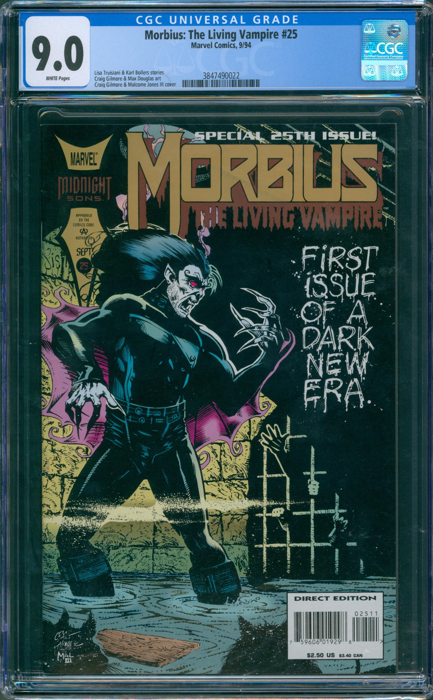 Morbius The Living Vampire #25 CGC 9.0