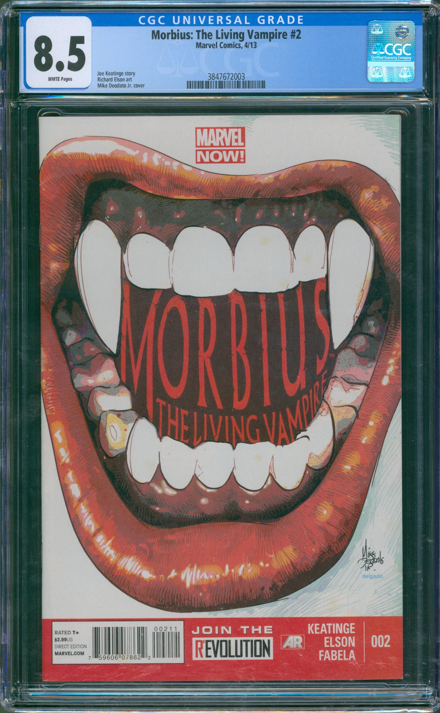 Morbius the Living vampire #2 CGC 8.5