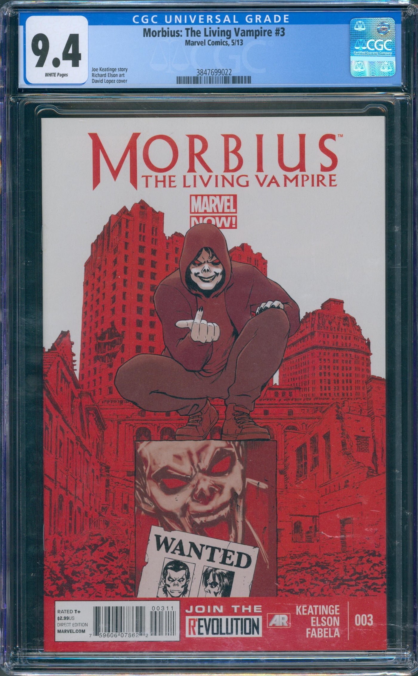 Morbius the Living vampire #3 CGC 9.4