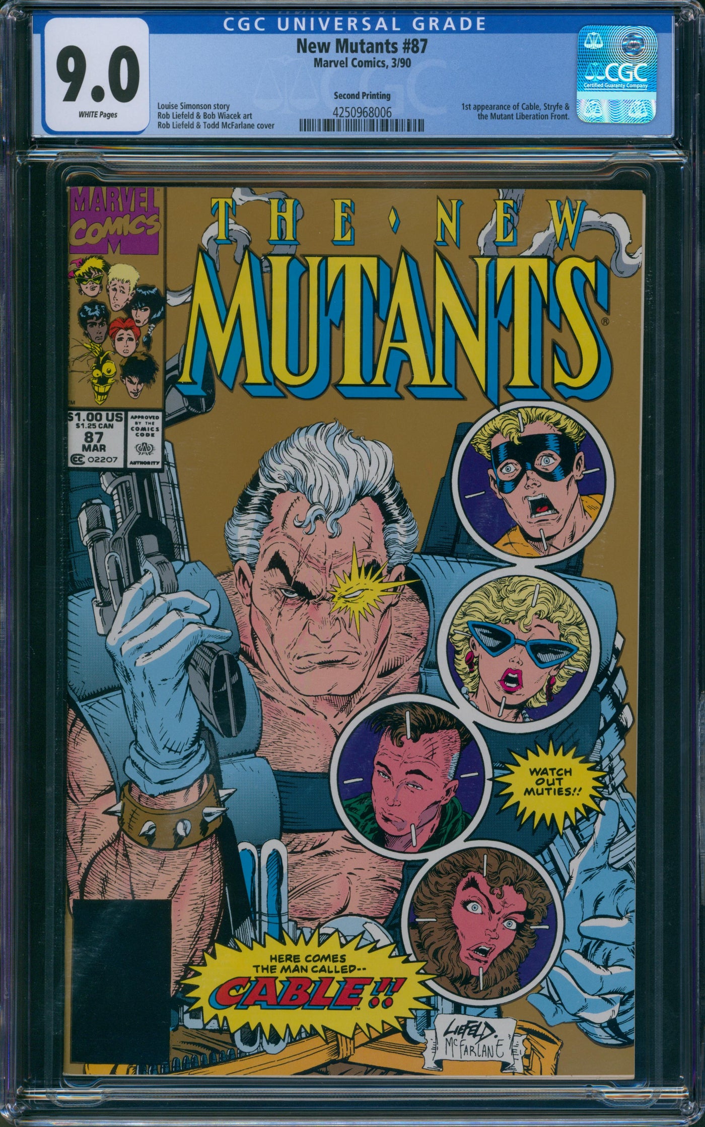 New Mutants #87 CGC 9.0