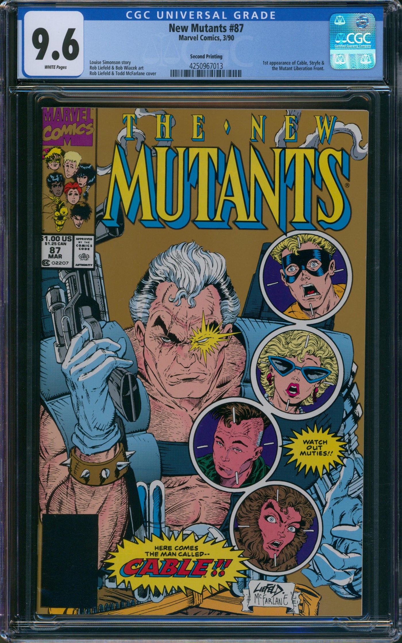 New Mutants #87 CGC 9.6