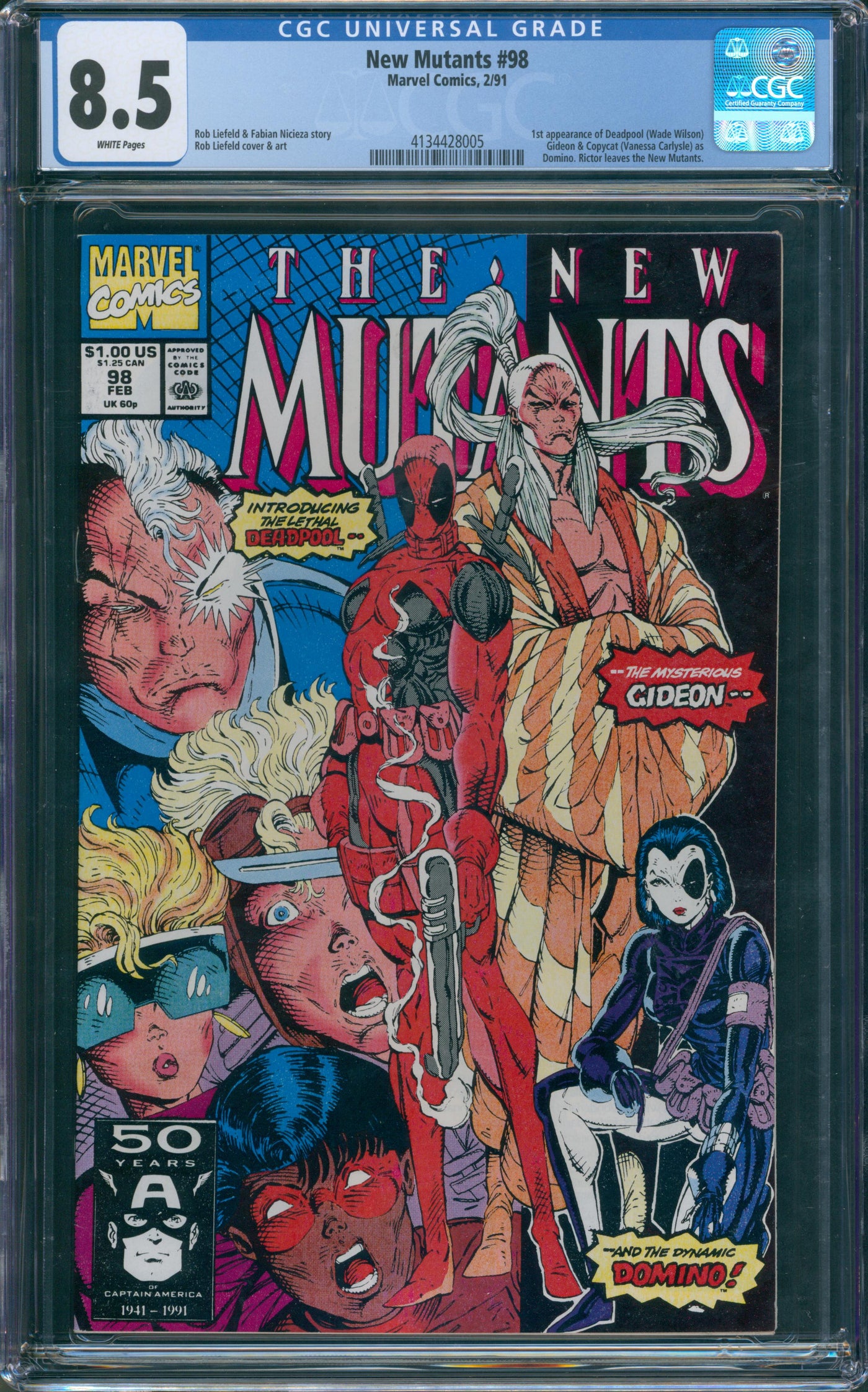 New Mutants #98 CGC 8.5New Mutants #98 CGC 8.5