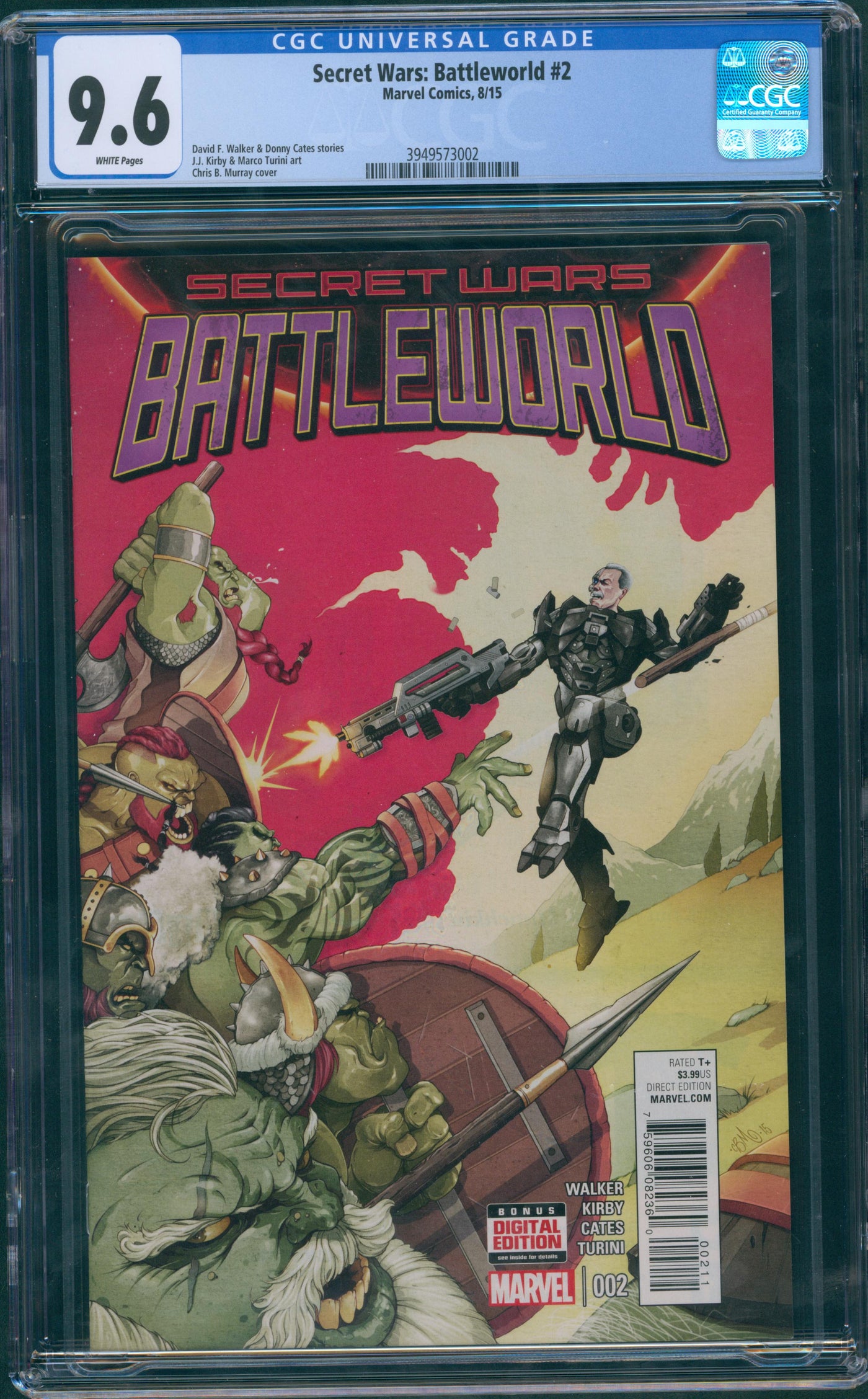 Secret Wars Battleworld #2 CGC 9.6