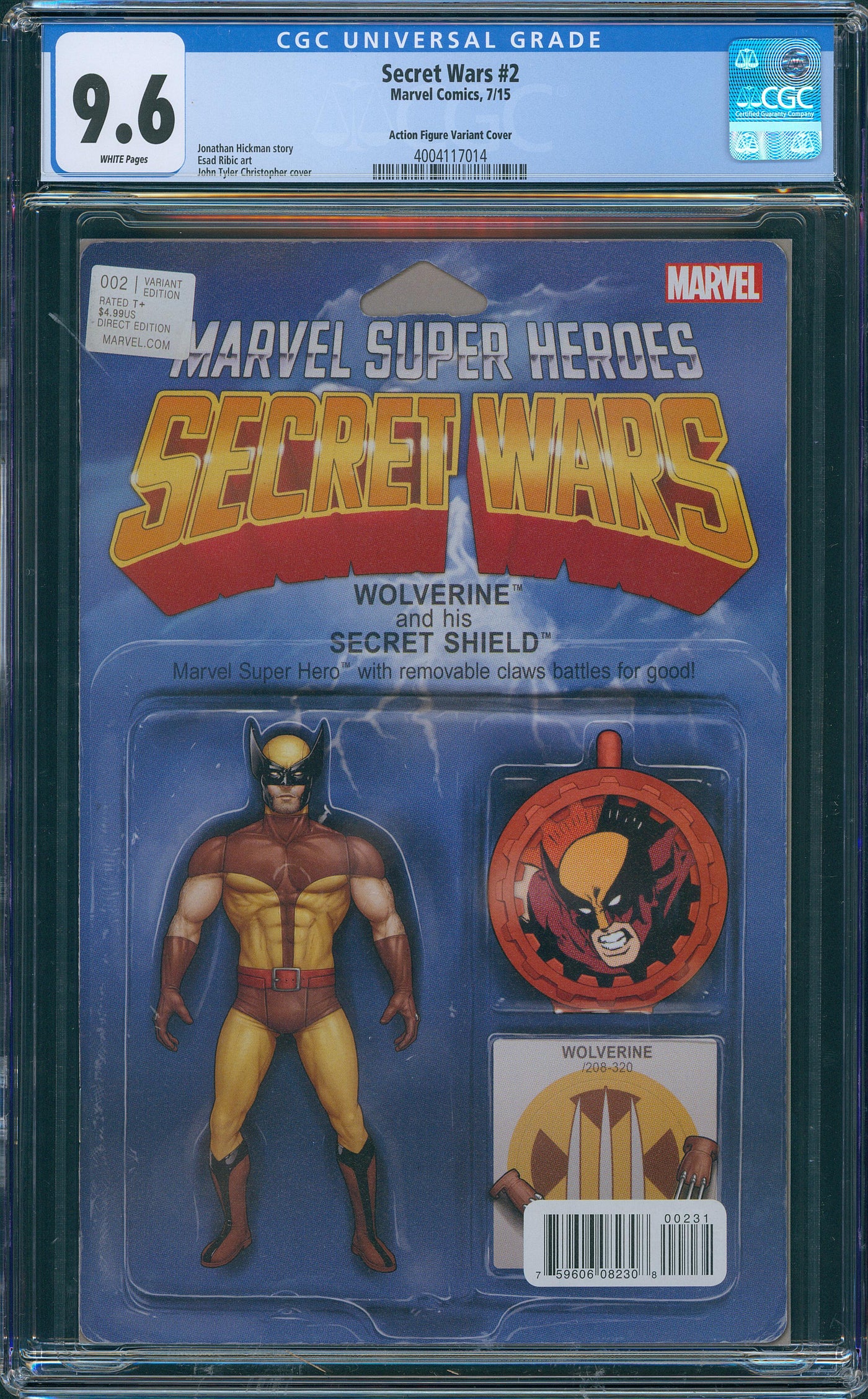 Secret Wars #2 Action Figure Variant CGC 9.6