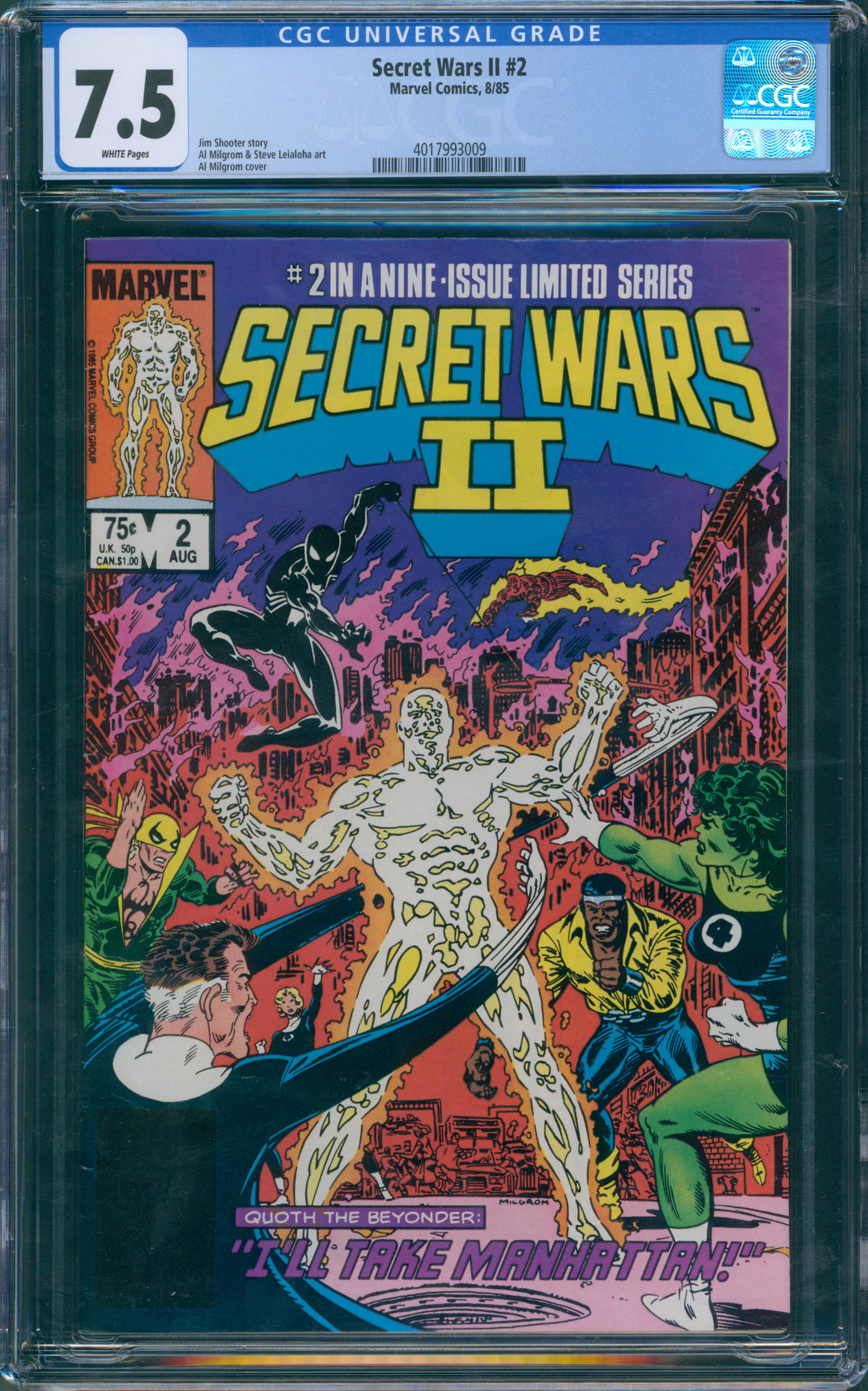Secret Wars II #2 CGC 7.5