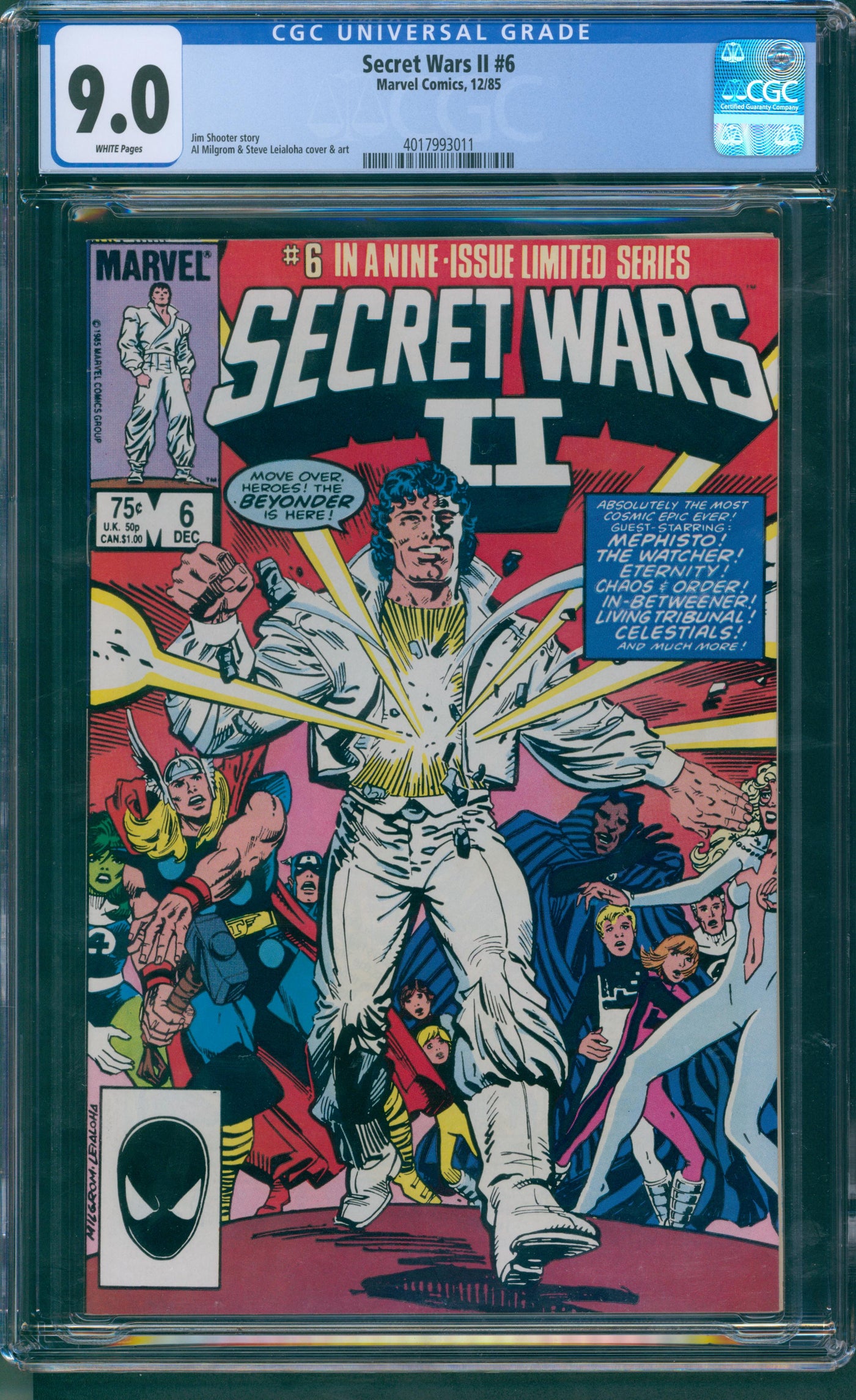 Secret wars II #6 CGC 9.0