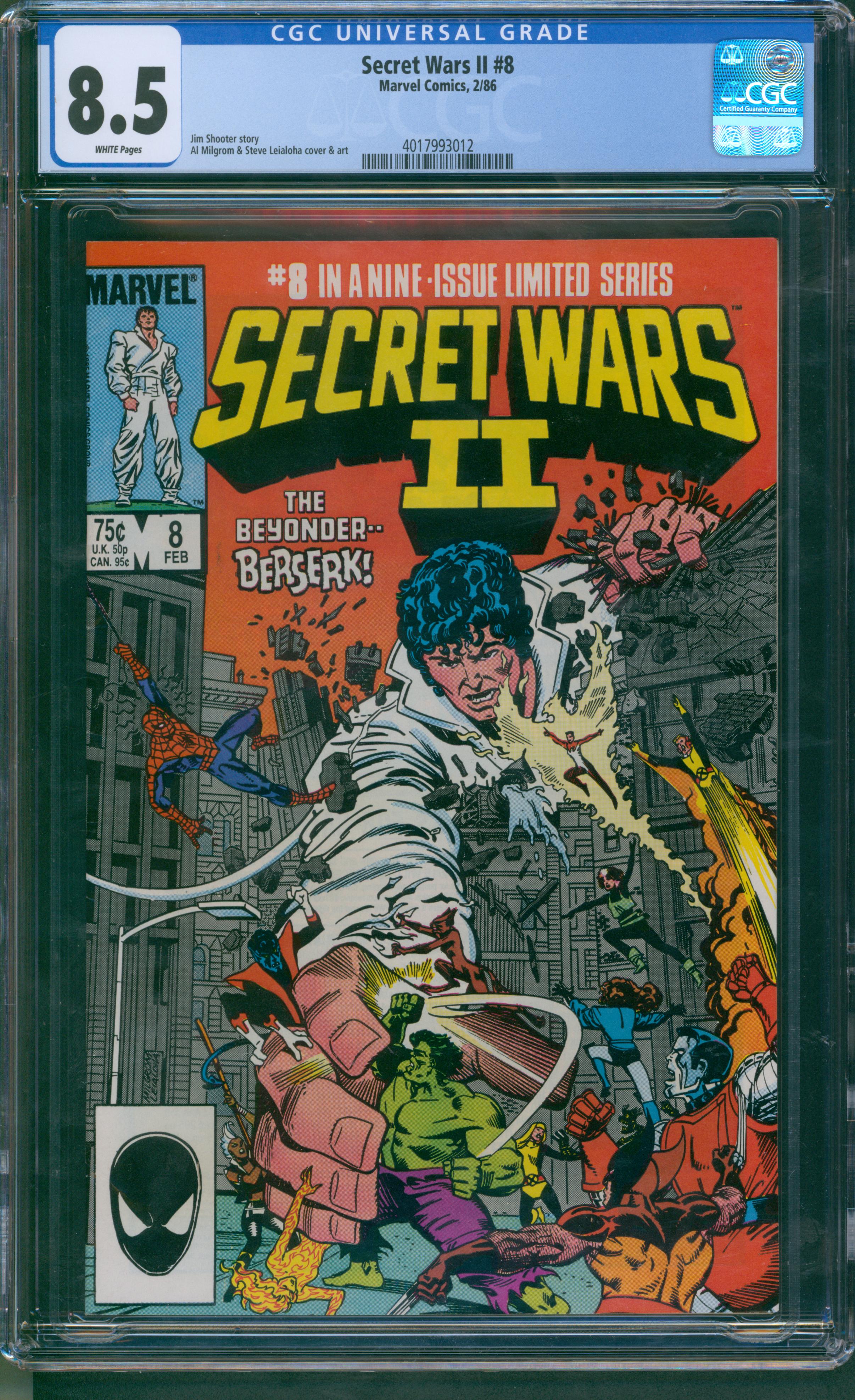 Secret Wars II #8 CGC 8.5
