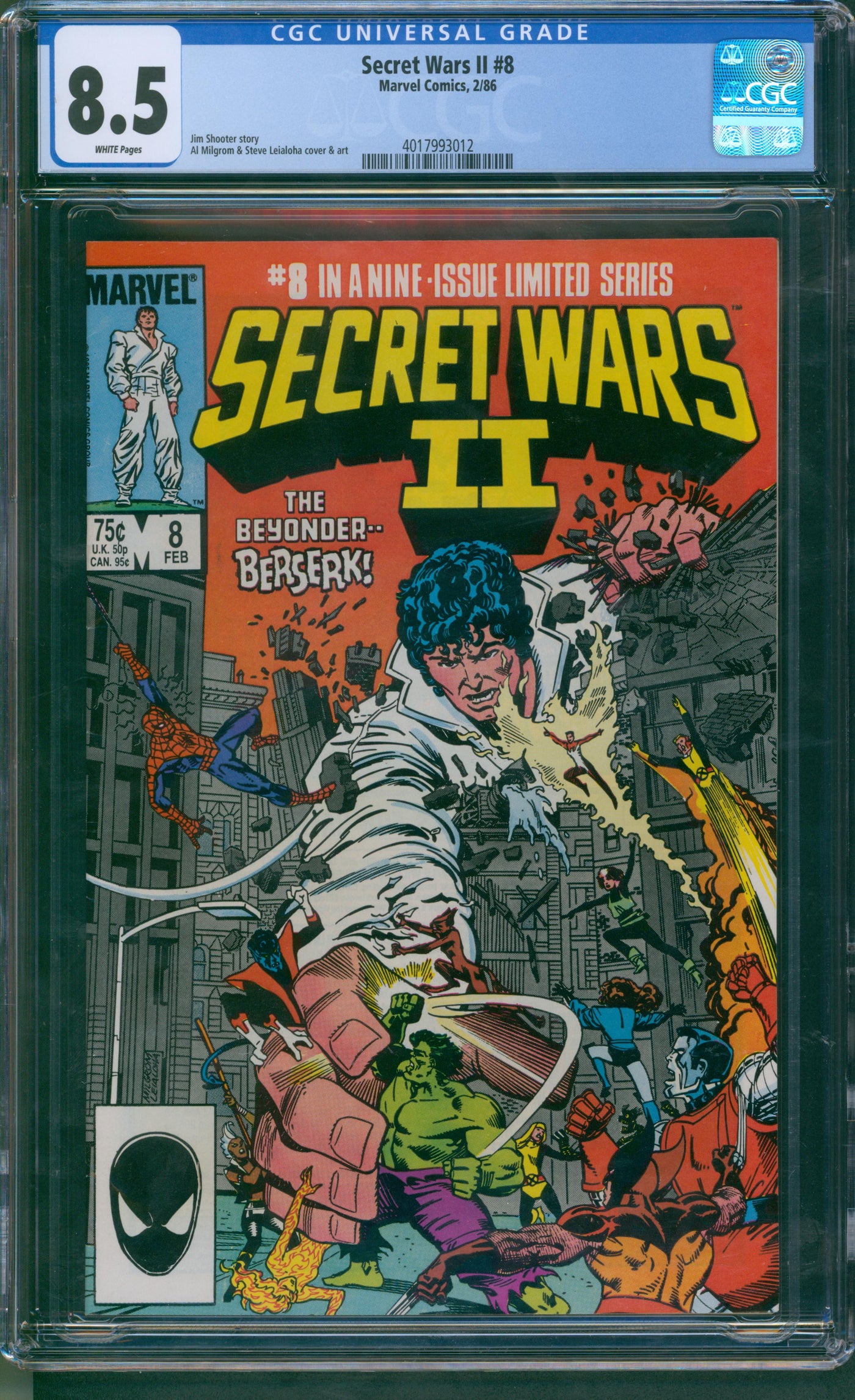 Secret wars II #6 CGC 8.5