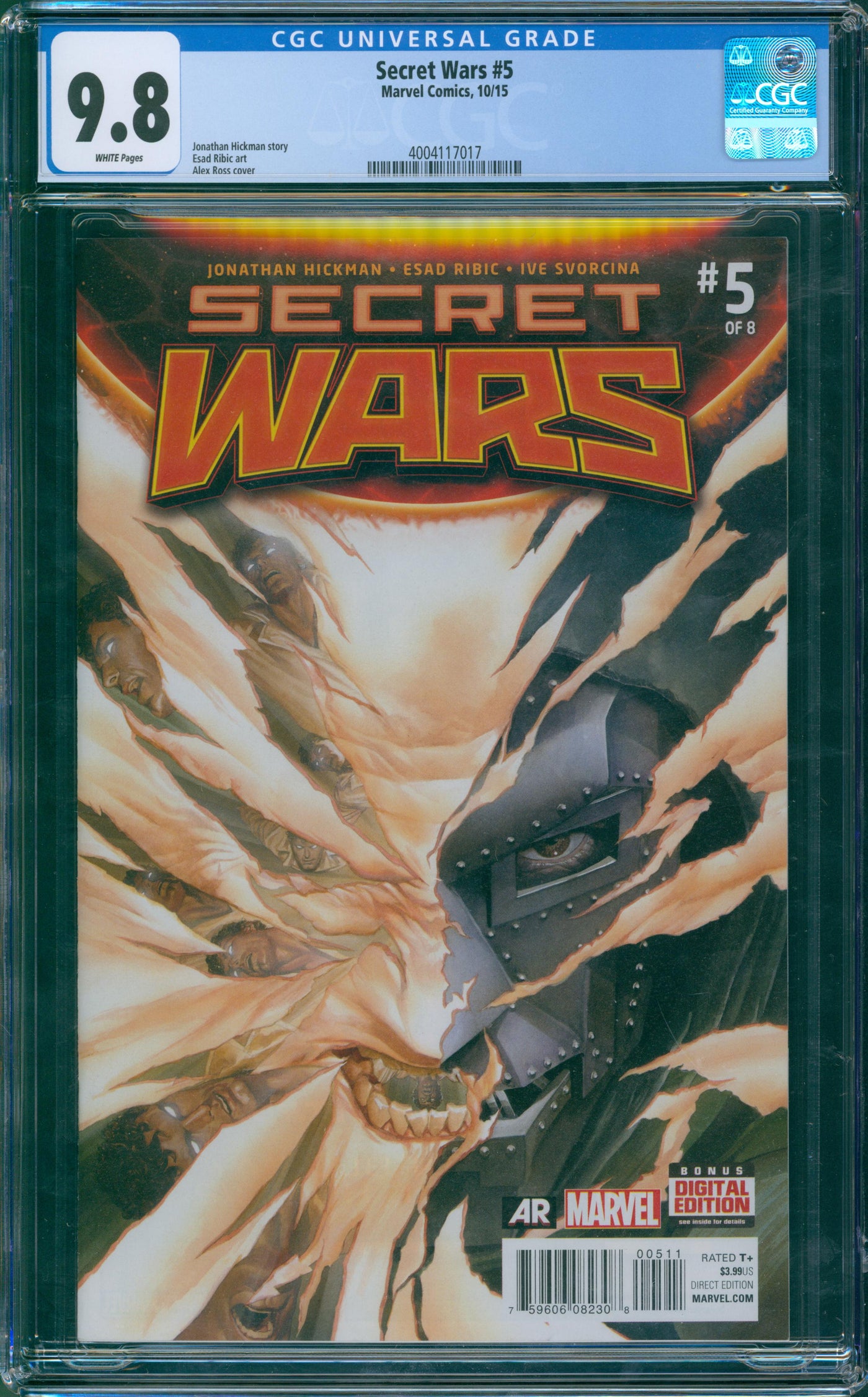 Secret wars #5 CGC 9.8