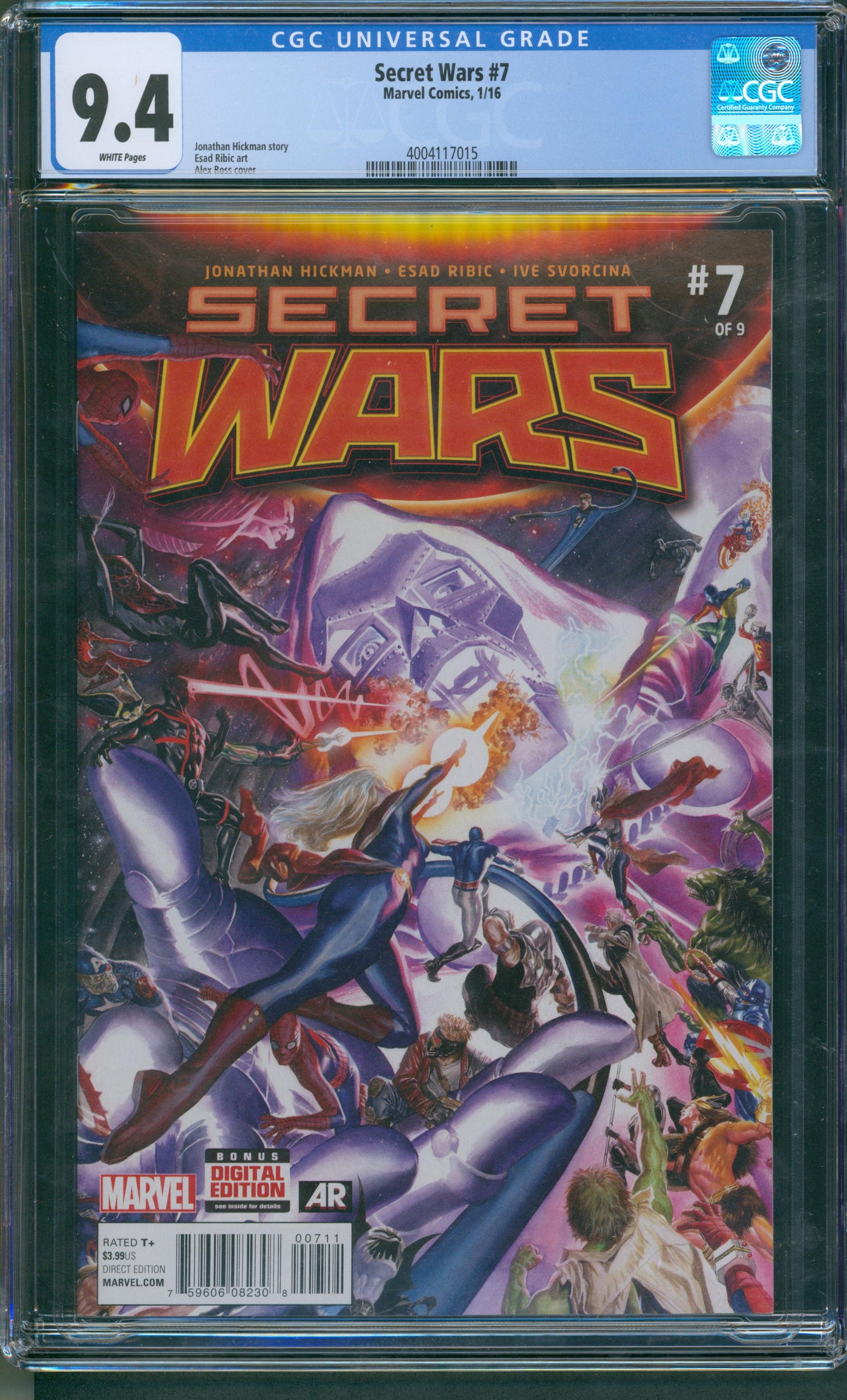 Secret wars #7 CGC 9.4