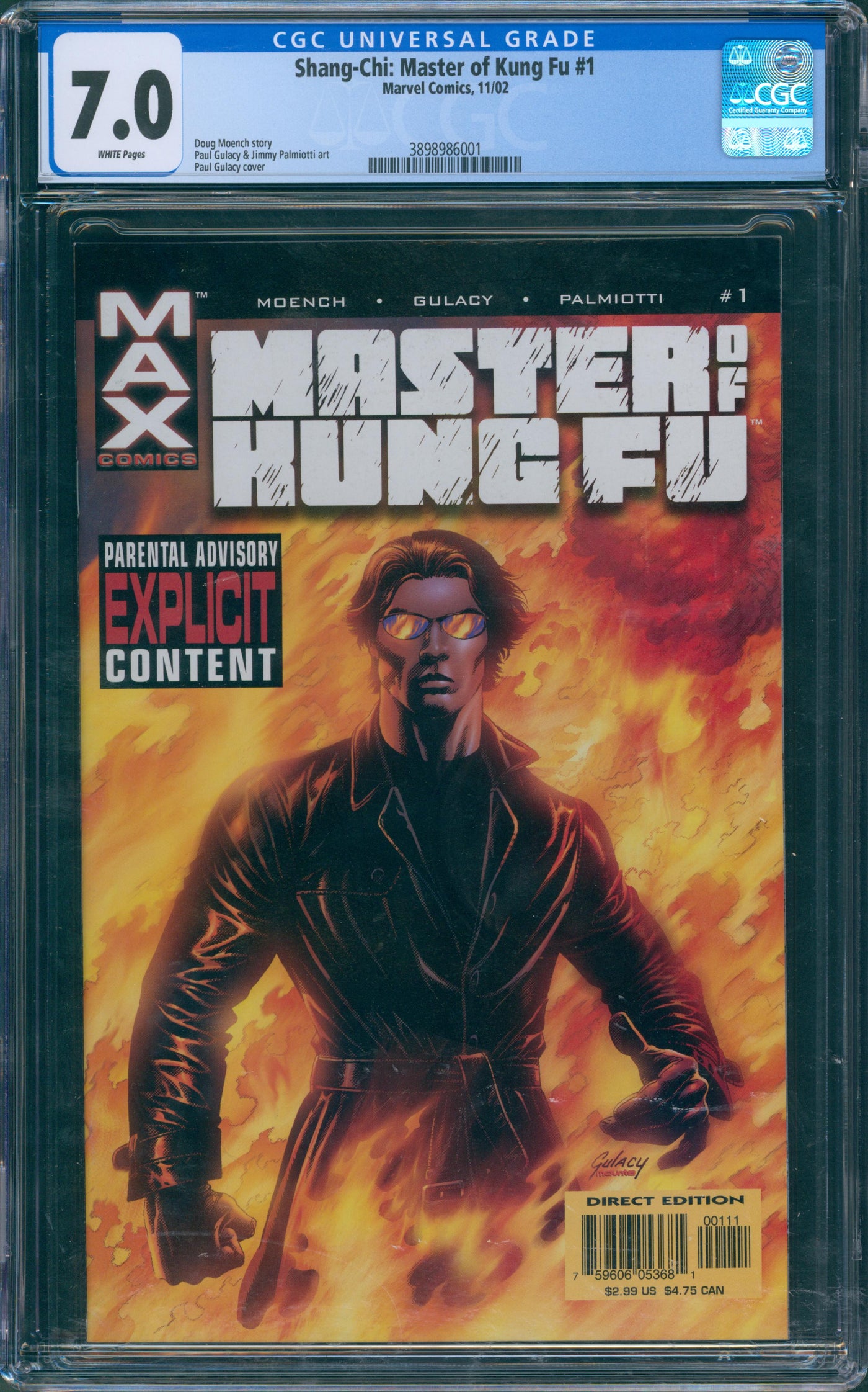 Shang chi Master of Kung Fu #1 CGC 7.0